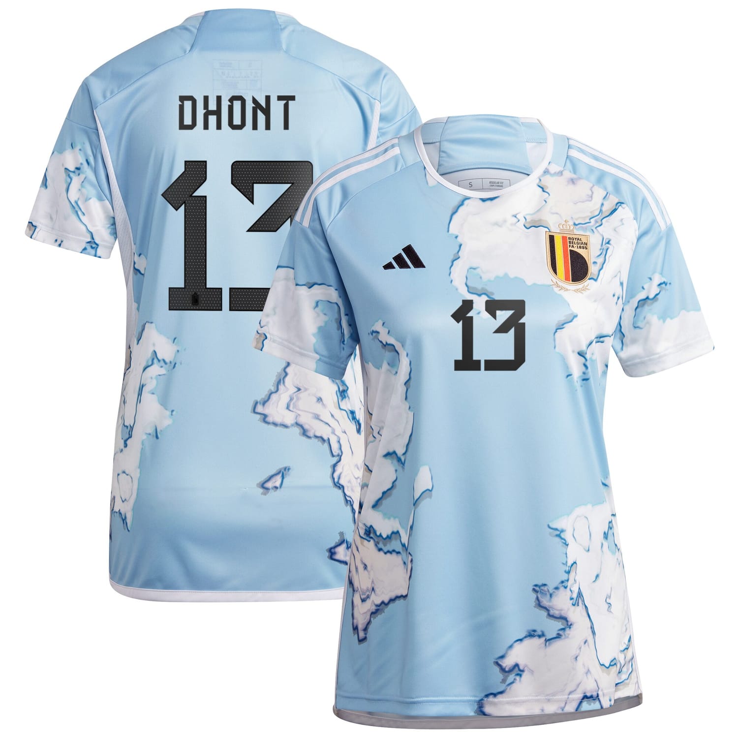 Belgium National Team Away Jersey Shirt 2023 player Elena Dhont 13 printing for Women