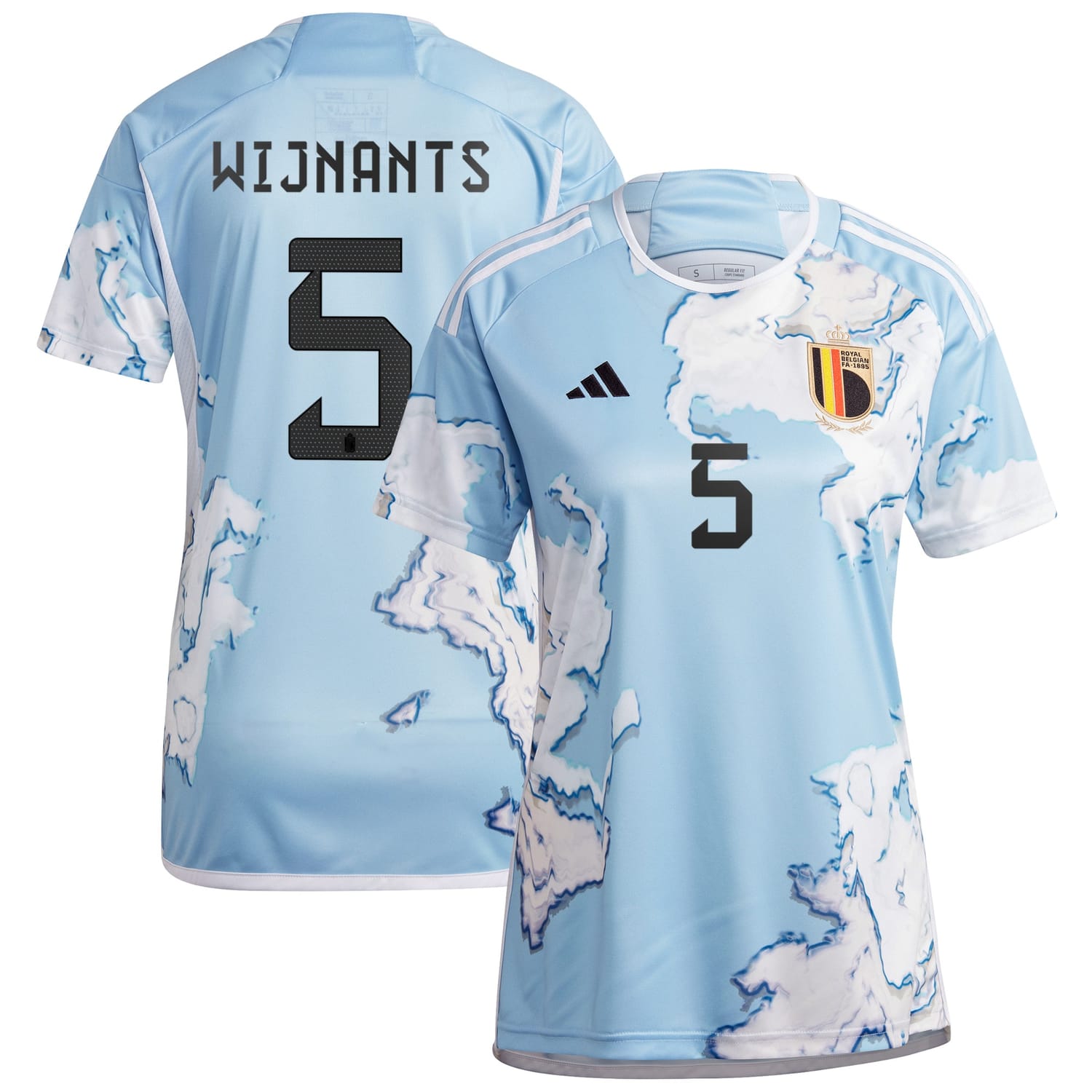 Belgium National Team Away Jersey Shirt 2023 player Sarah Wijnants 5 printing for Women
