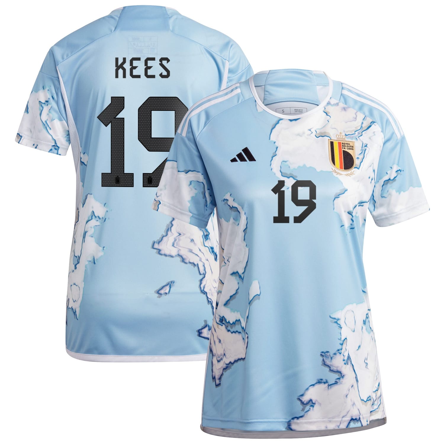 Belgium National Team Away Jersey Shirt 2023 player Sari Kees 19 printing for Women