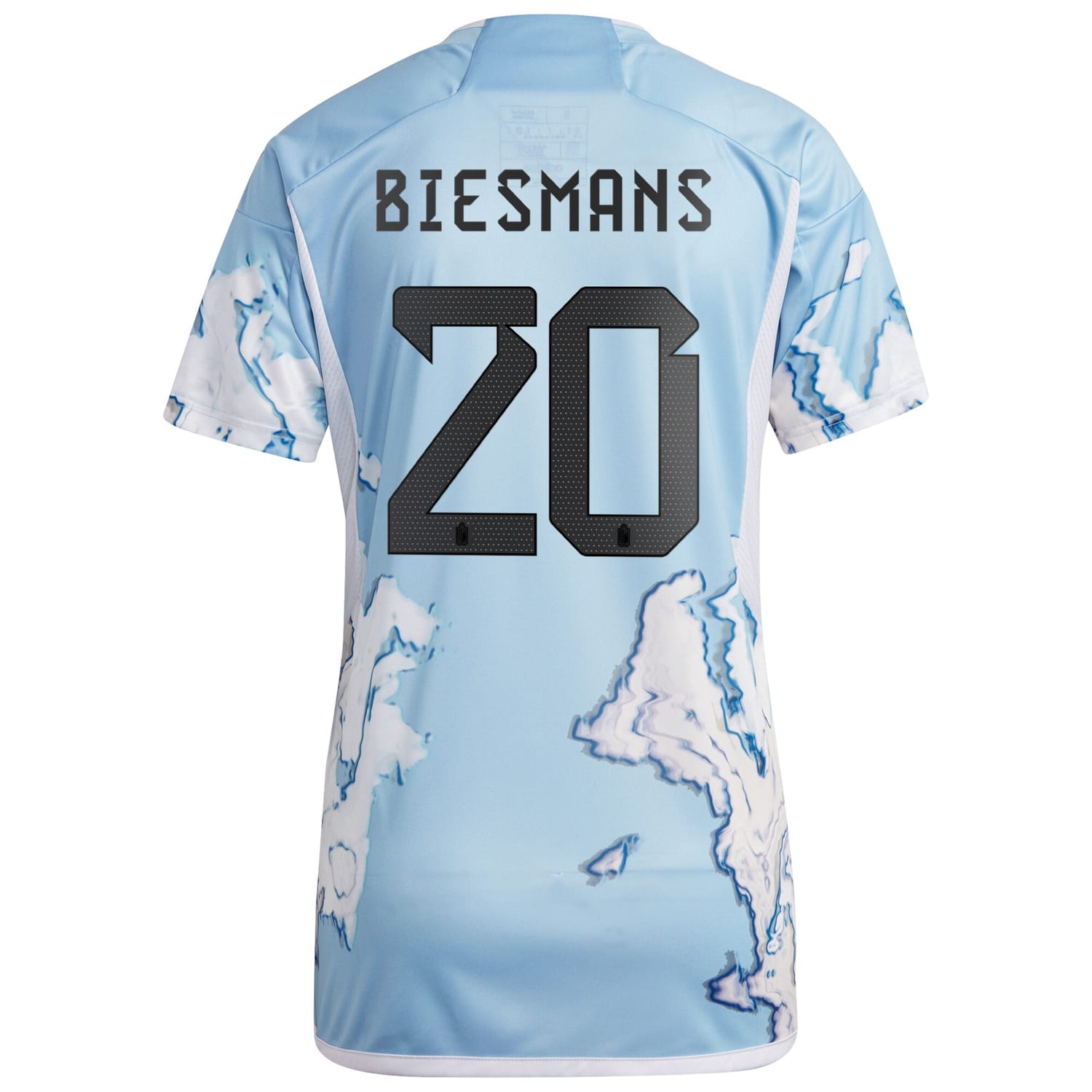 Belgium National Team Away Jersey Shirt 2023 player Julie Biesmans 20 printing for Women