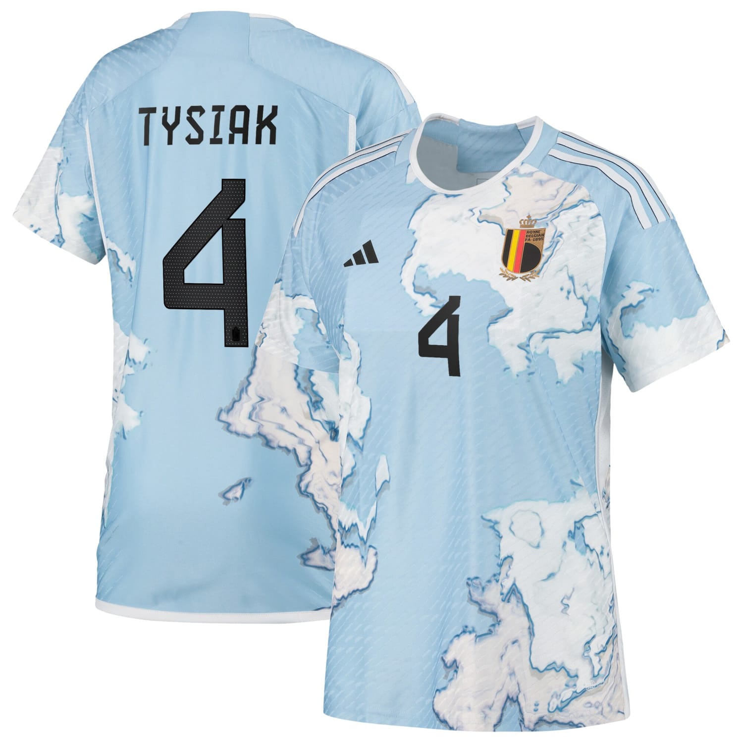 Belgium National Team Away Authentic Jersey Shirt 2023 player Amber Tysiak 4 printing for Women