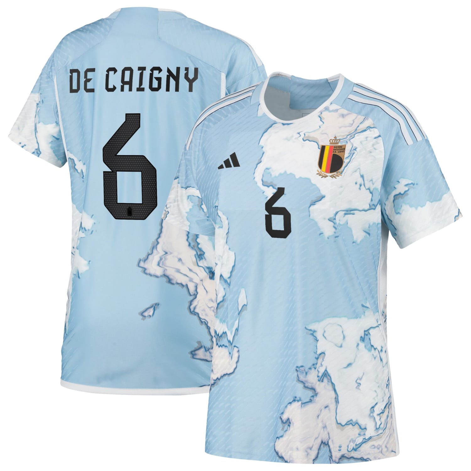 Belgium National Team Away Authentic Jersey Shirt 2023 player Tine De Caigny 6 printing for Women