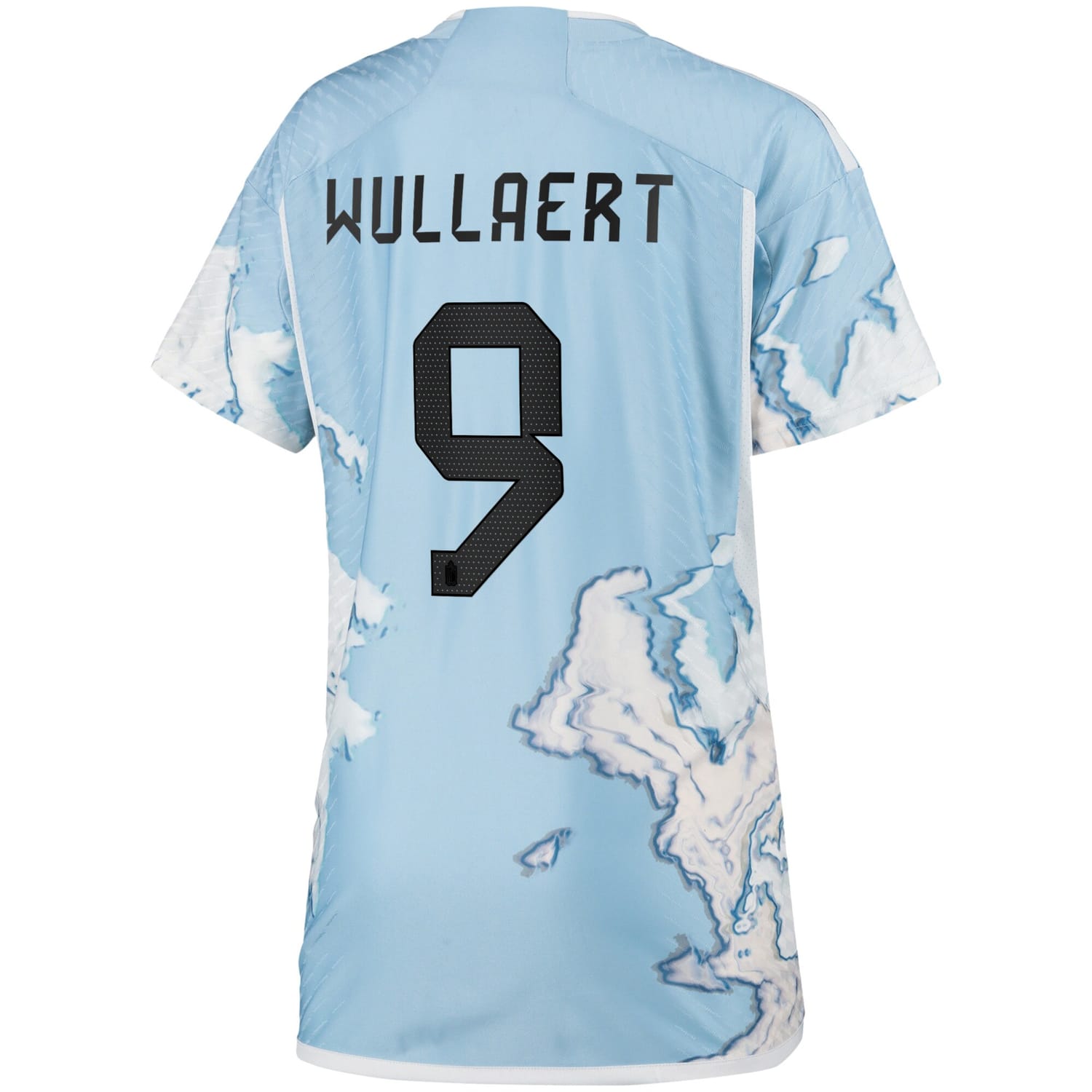 Belgium National Team Away Authentic Jersey Shirt 2023 player Wullaert 9 printing for Women