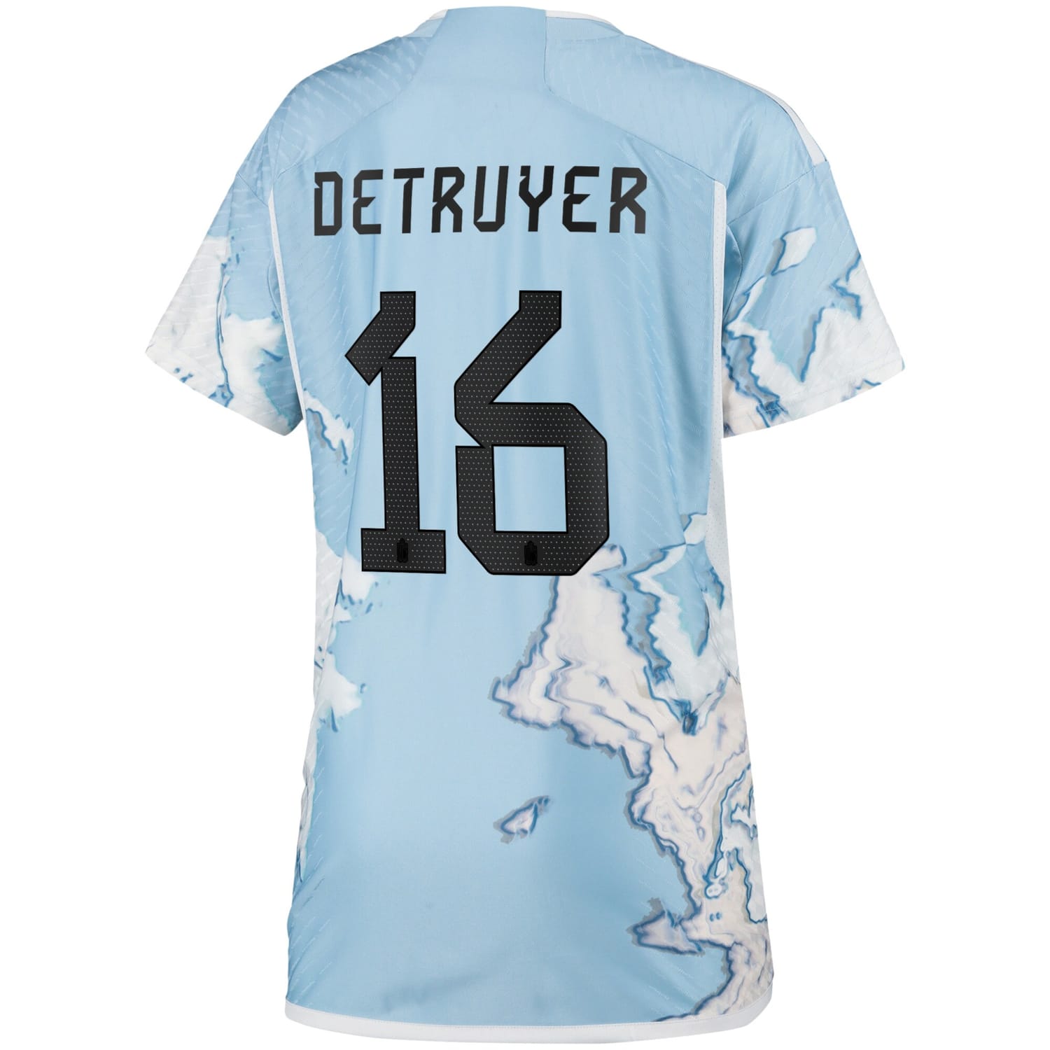 Belgium National Team Away Authentic Jersey Shirt 2023 player Marie Detruyer 16 printing for Women