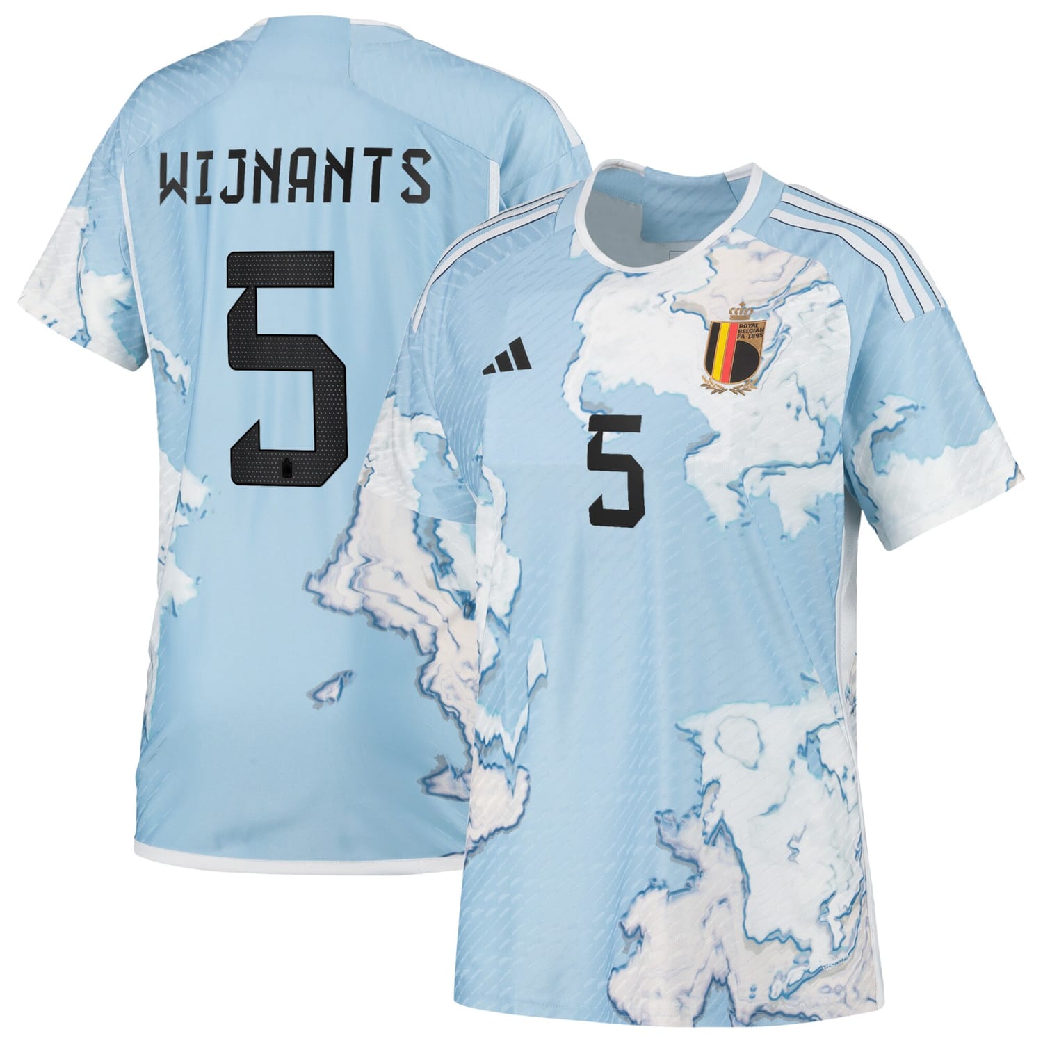 Belgium National Team Away Authentic Jersey Shirt 2023 player Sarah Wijnants 5 printing for Women