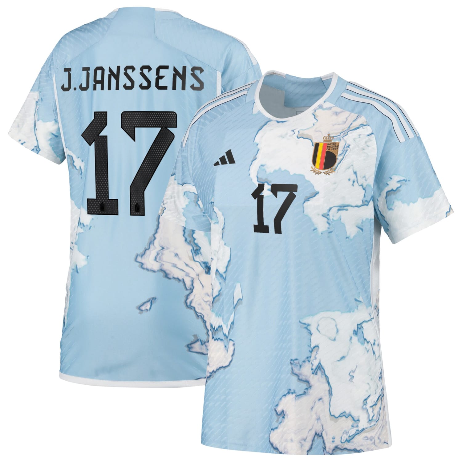 Belgium National Team Away Authentic Jersey Shirt 2023 player Jill Janssens 17 printing for Women