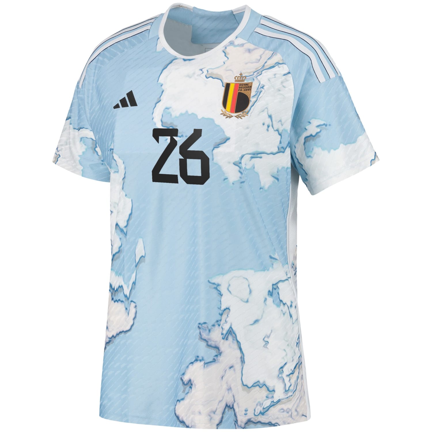 Belgium National Team Away Authentic Jersey Shirt 2023 player Valesca Ampoorter 26 printing for Women