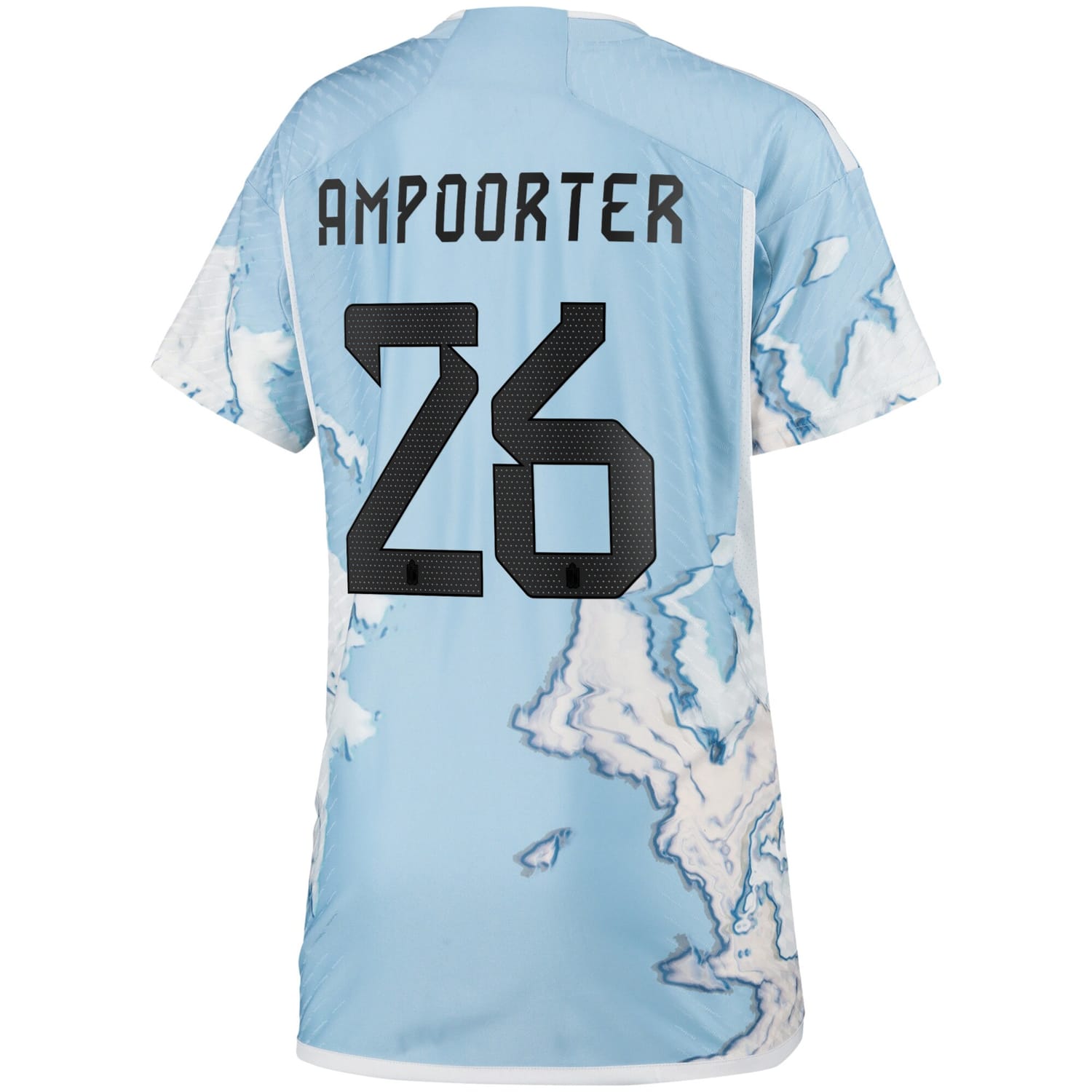 Belgium National Team Away Authentic Jersey Shirt 2023 player Valesca Ampoorter 26 printing for Women