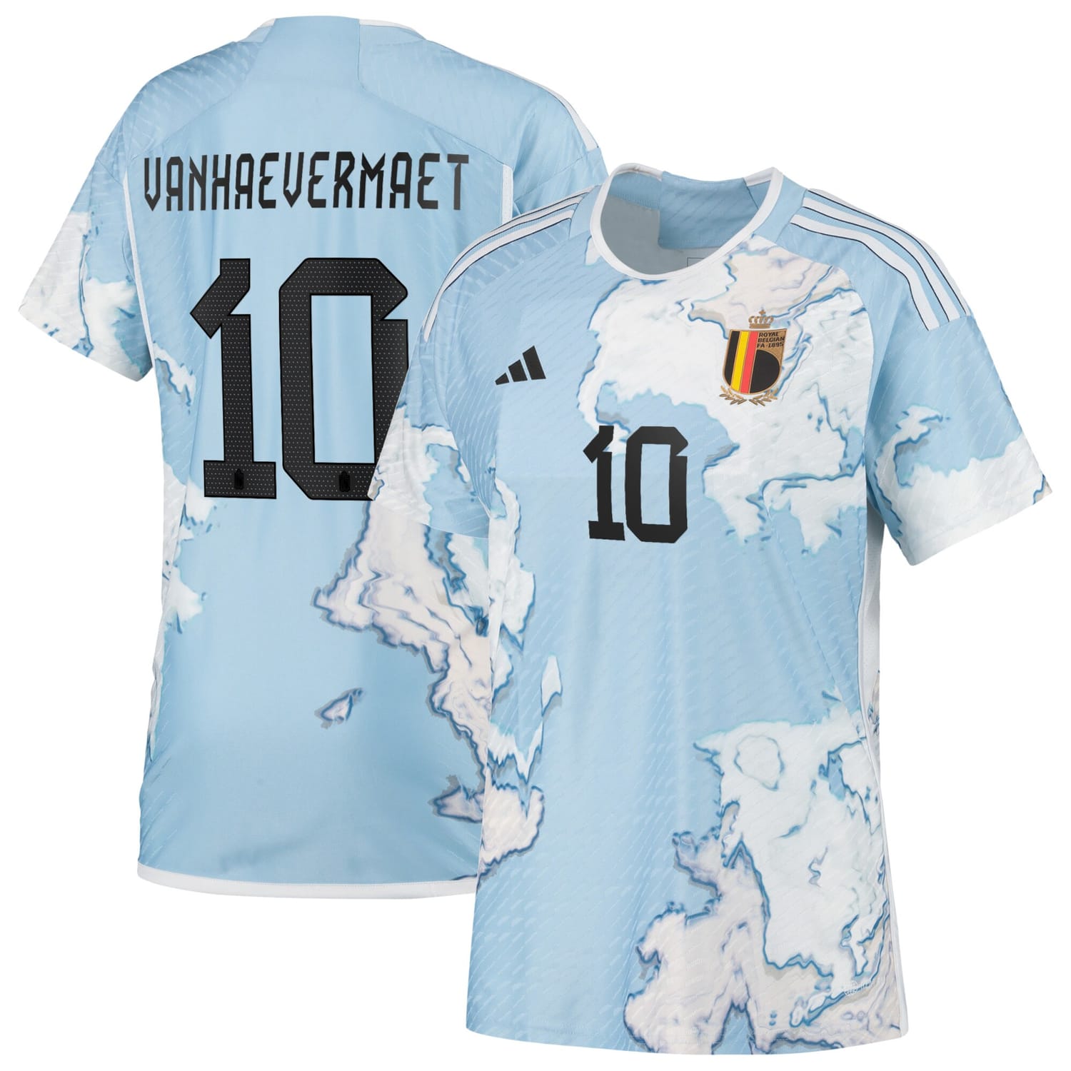 Belgium National Team Away Authentic Jersey Shirt 2023 player Justine Vanhaevermaet 10 printing for Women
