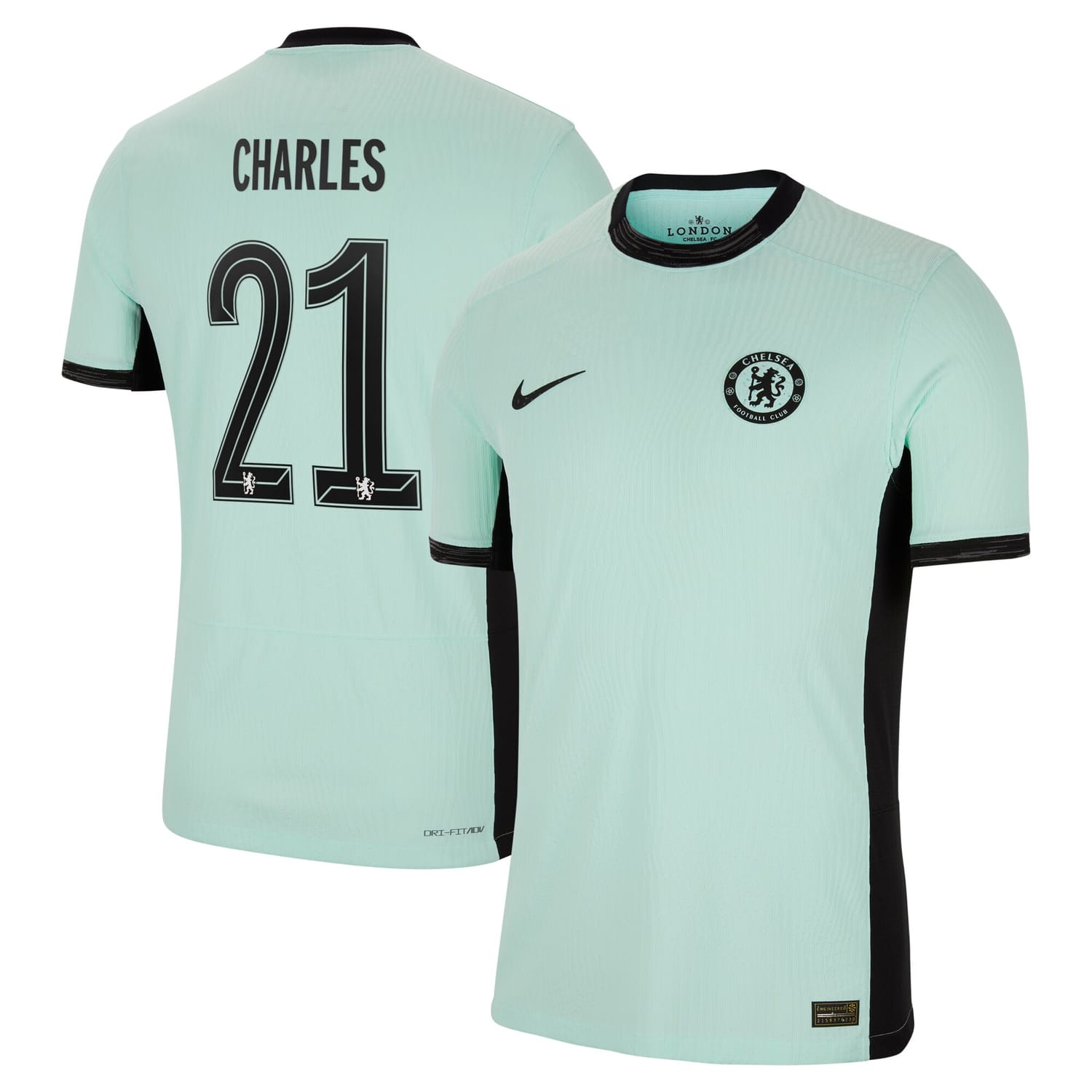 Premier League Chelsea Third Authentic Jersey Shirt 2023-24 player Niamh Charles 21 printing for Men