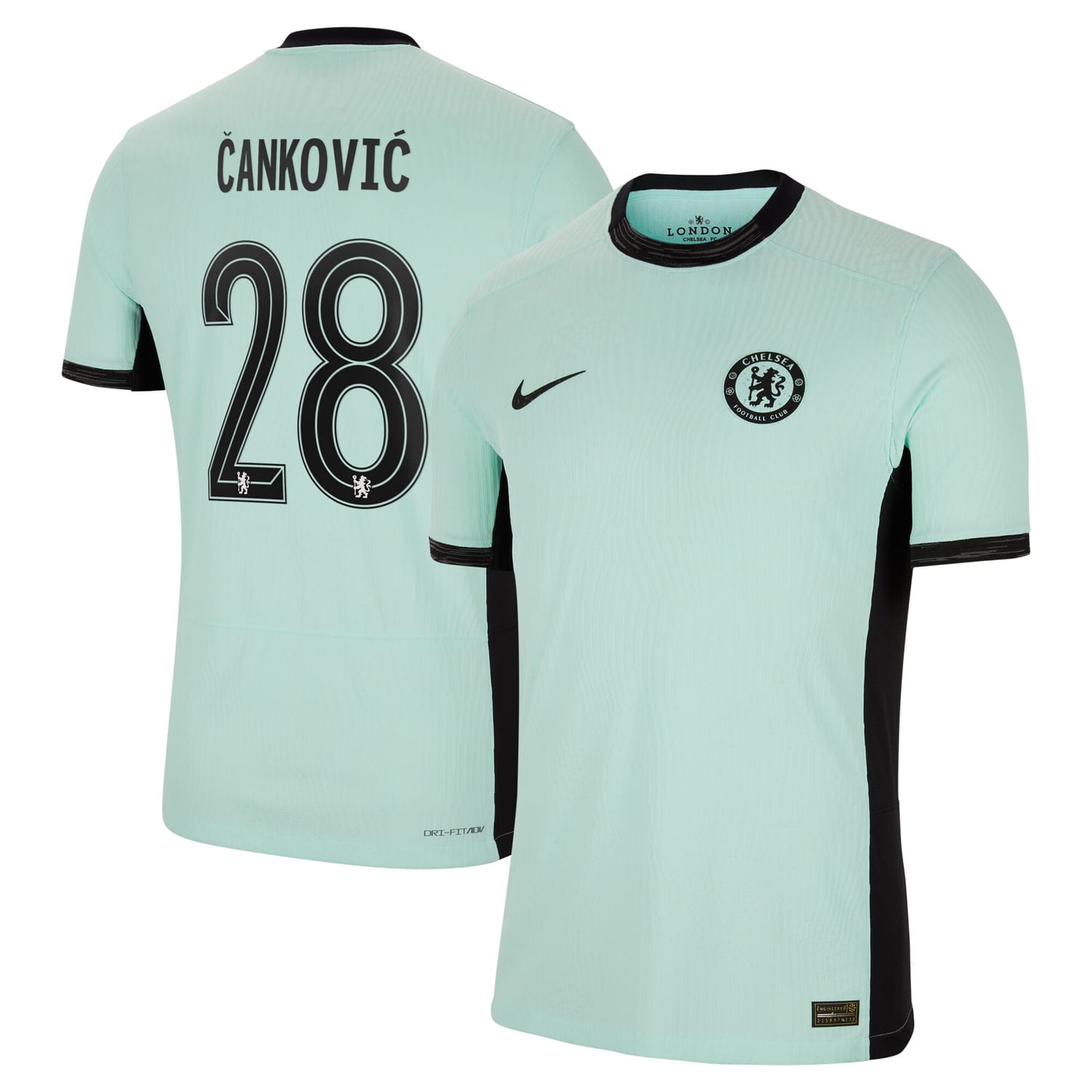 Premier League Chelsea Third Authentic Jersey Shirt 2023-24 player Jelena Cankovic 28 printing for Men