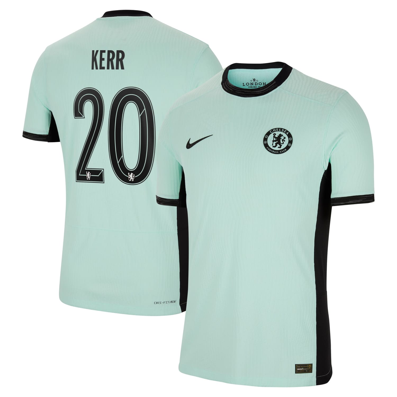 Premier League Chelsea Third Authentic Jersey Shirt 2023-24 player Sam Kerr 20 printing for Men