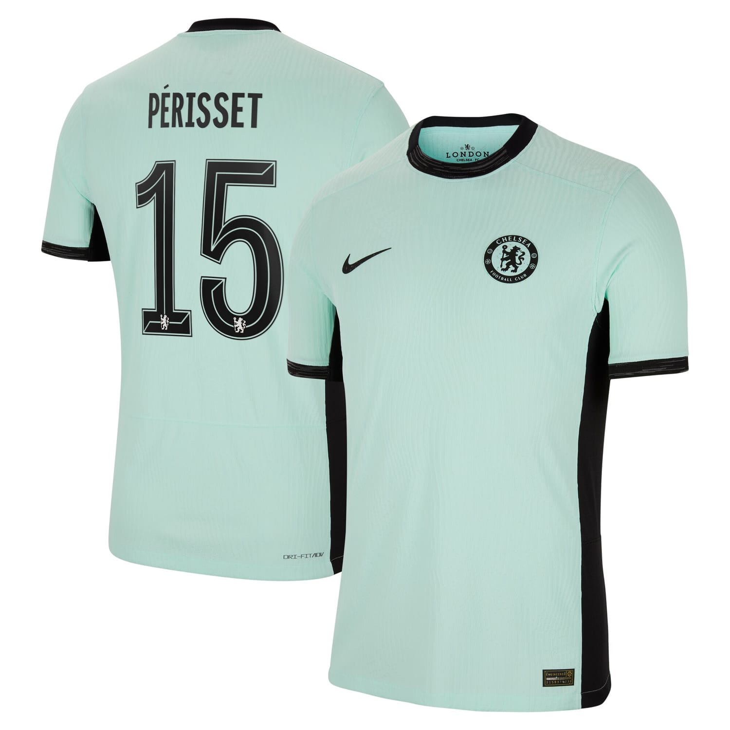 Premier League Chelsea Third Authentic Jersey Shirt 2023-24 player Eve Perisset 15 printing for Men
