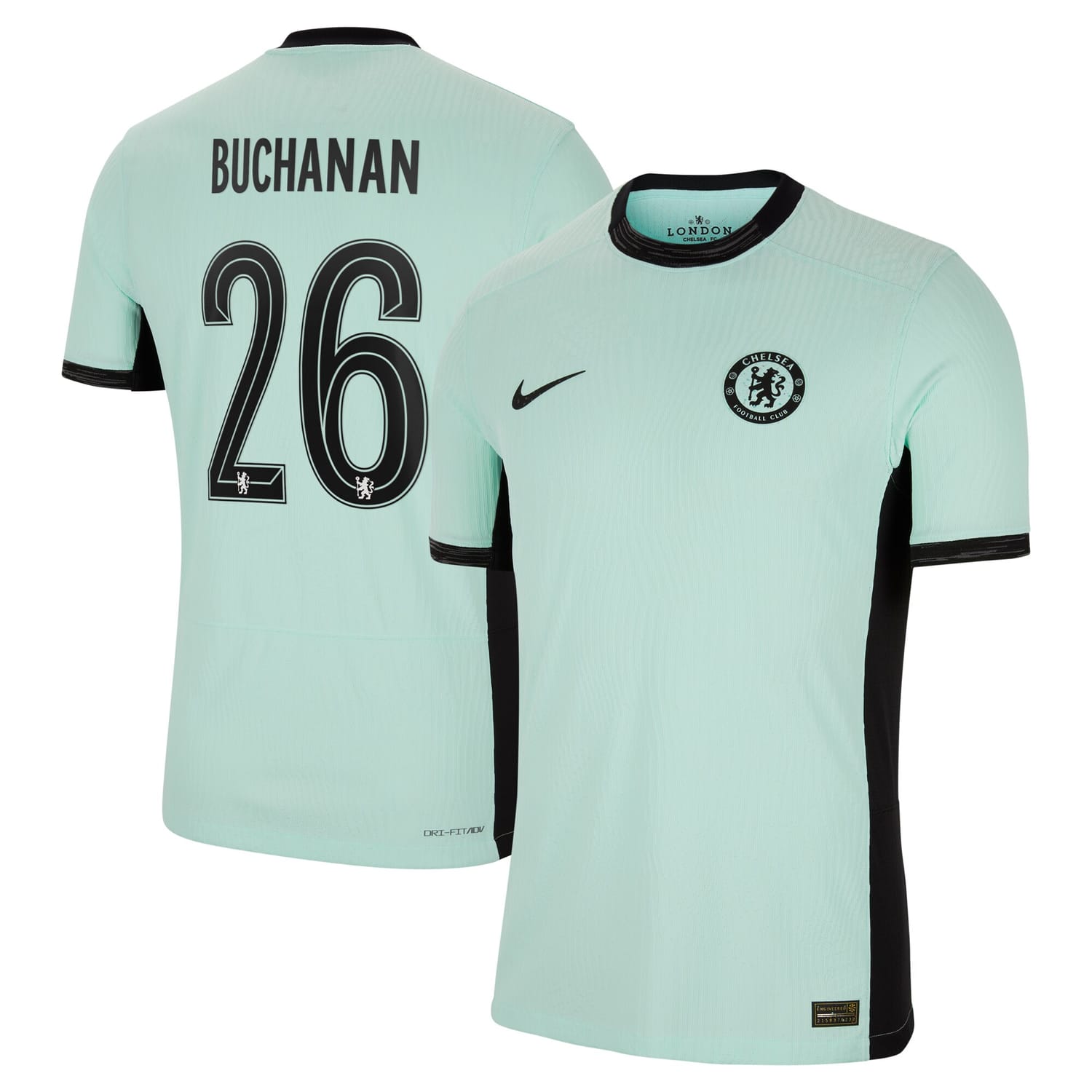 Premier League Chelsea Third Authentic Jersey Shirt 2023-24 player Kadeisha Buchanan 26 printing for Men