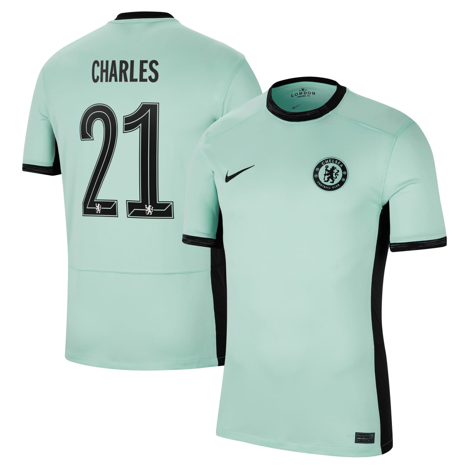 Premier League Chelsea Third Jersey Shirt 2023-24 player Niamh Charles 21 printing for Men