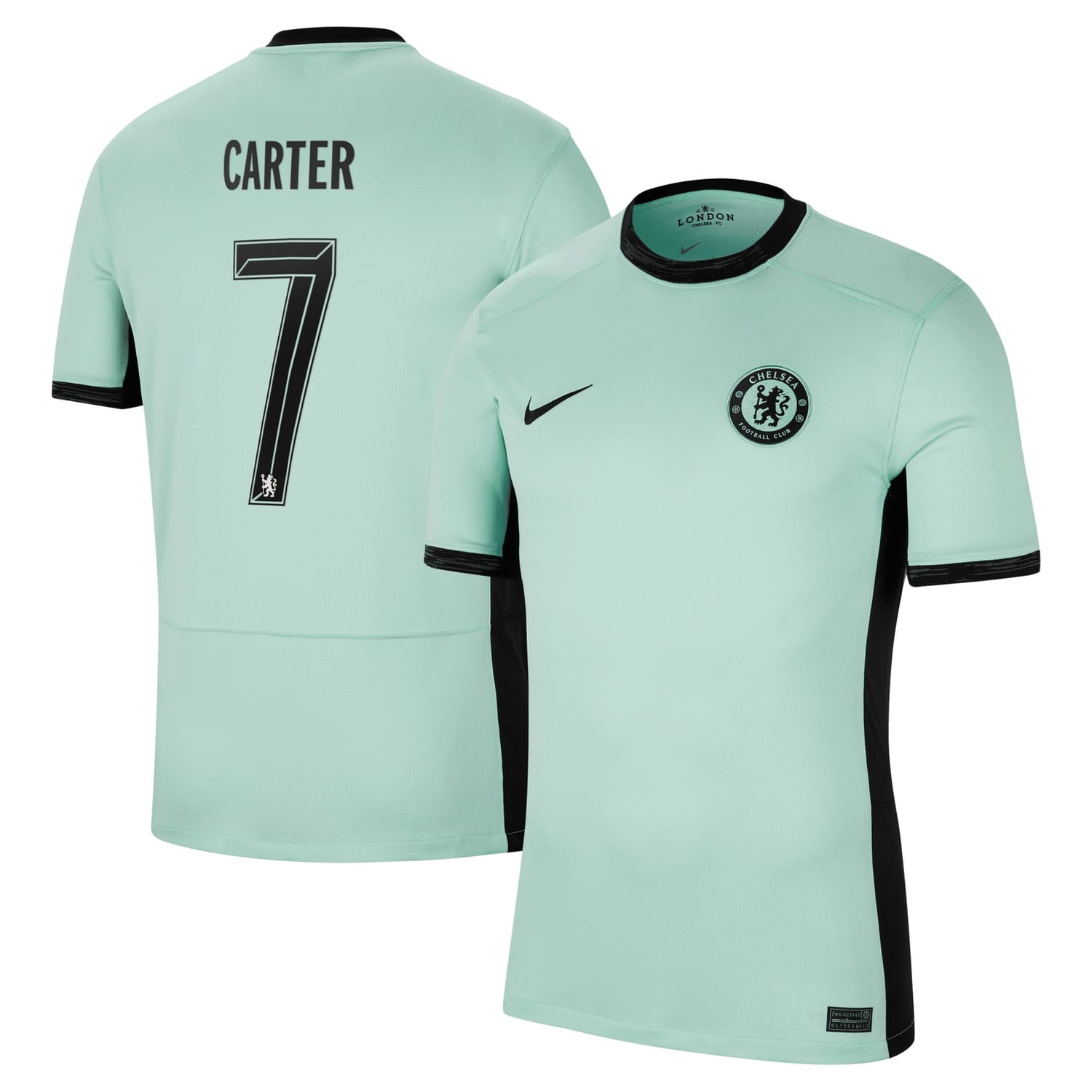 Premier League Chelsea Third Jersey Shirt 2023-24 player Jess Carter 7 printing for Men