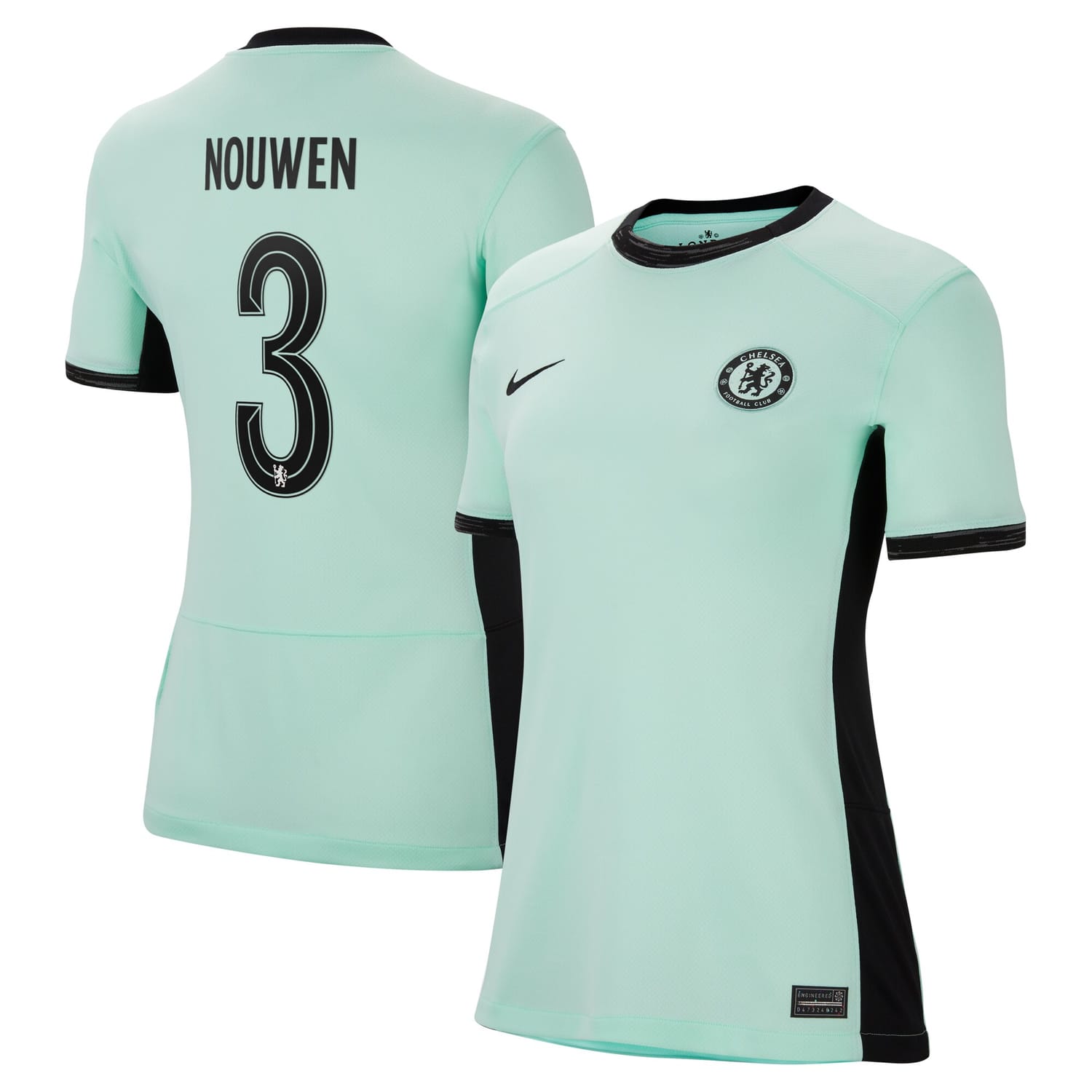 Premier League Chelsea Third Jersey Shirt 2023-24 player Aniek Nouwen 3 printing for Women