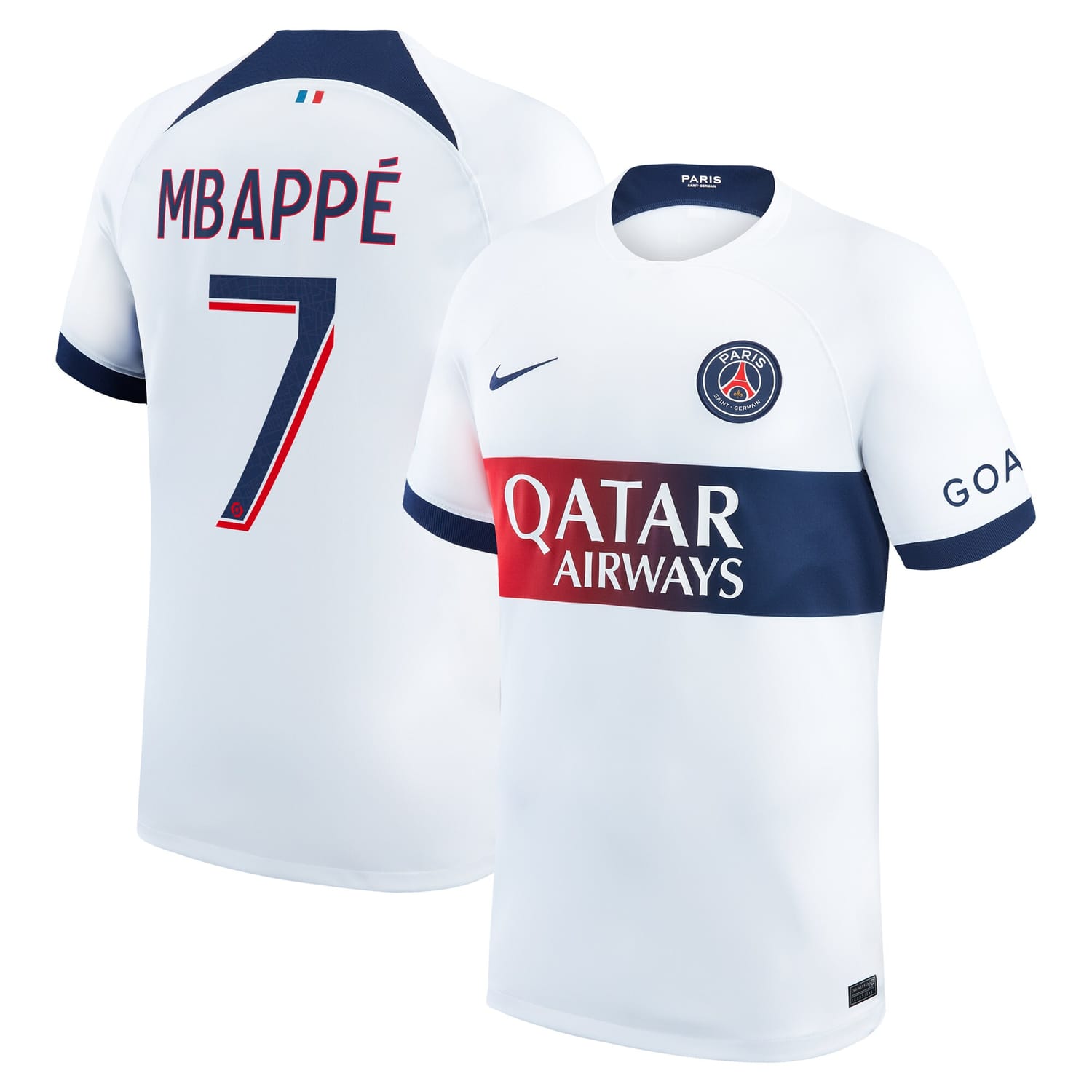 Ligue 1 Paris Saint-Germain Away Jersey Shirt 2023-24 player Kylian Mbappe 7 printing for Men