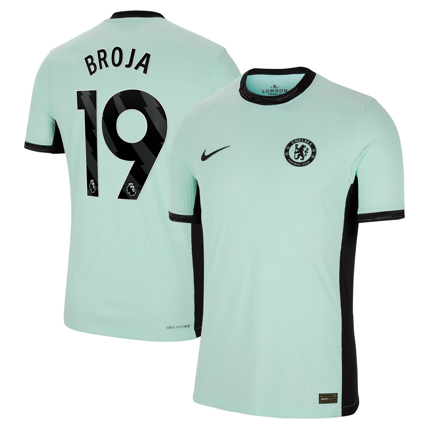 Premier League Chelsea Third Authentic Jersey Shirt 2023-24 player Armando Broja 19 printing for Men