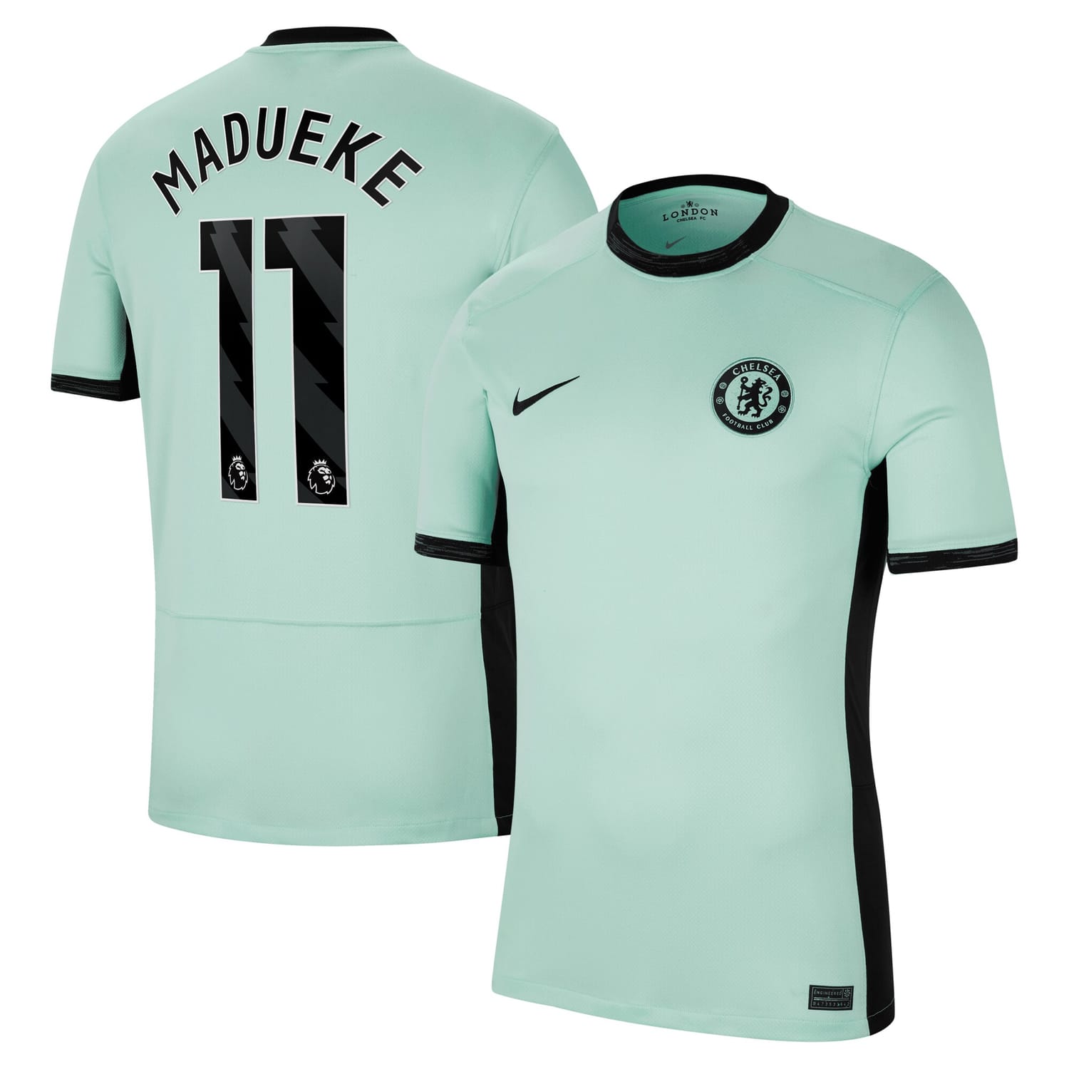 Premier League Chelsea Third Jersey Shirt 2023-24 player Noni Madueke 11 printing for Men
