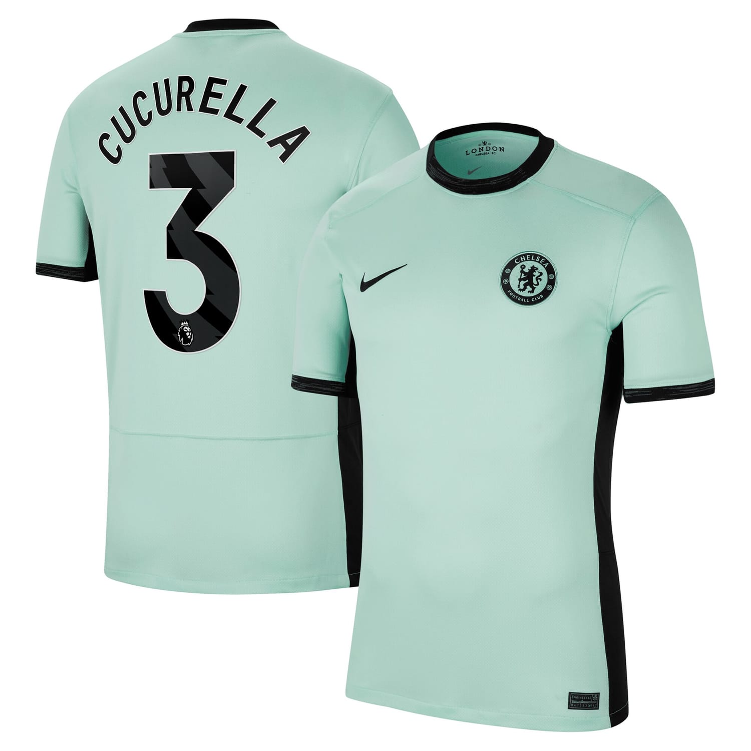 Premier League Chelsea Third Jersey Shirt 2023-24 player Marc Cucurella 3 printing for Men