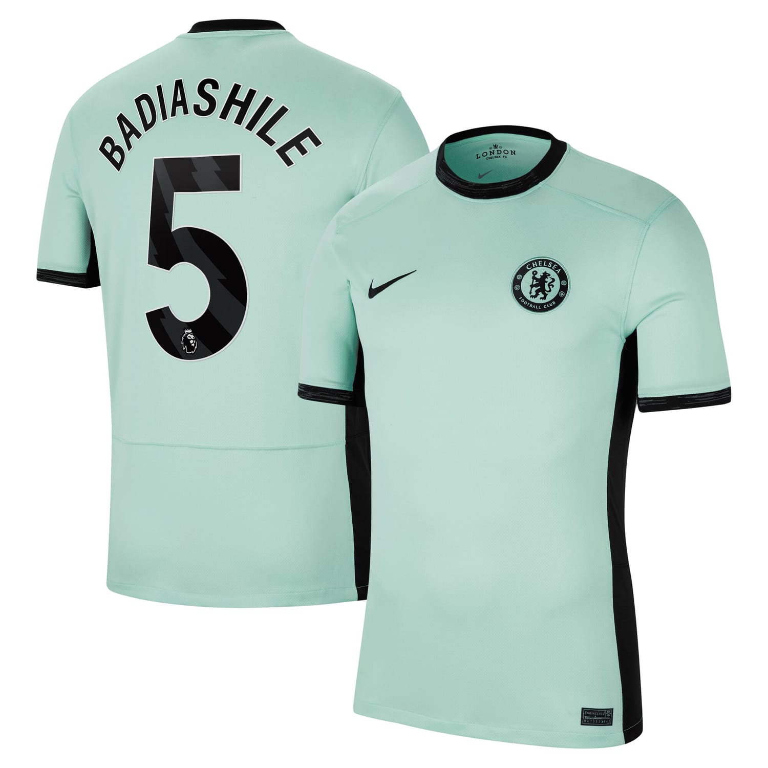 Premier League Chelsea Third Jersey Shirt 2023-24 player Benoît Badiashile 5 printing for Men