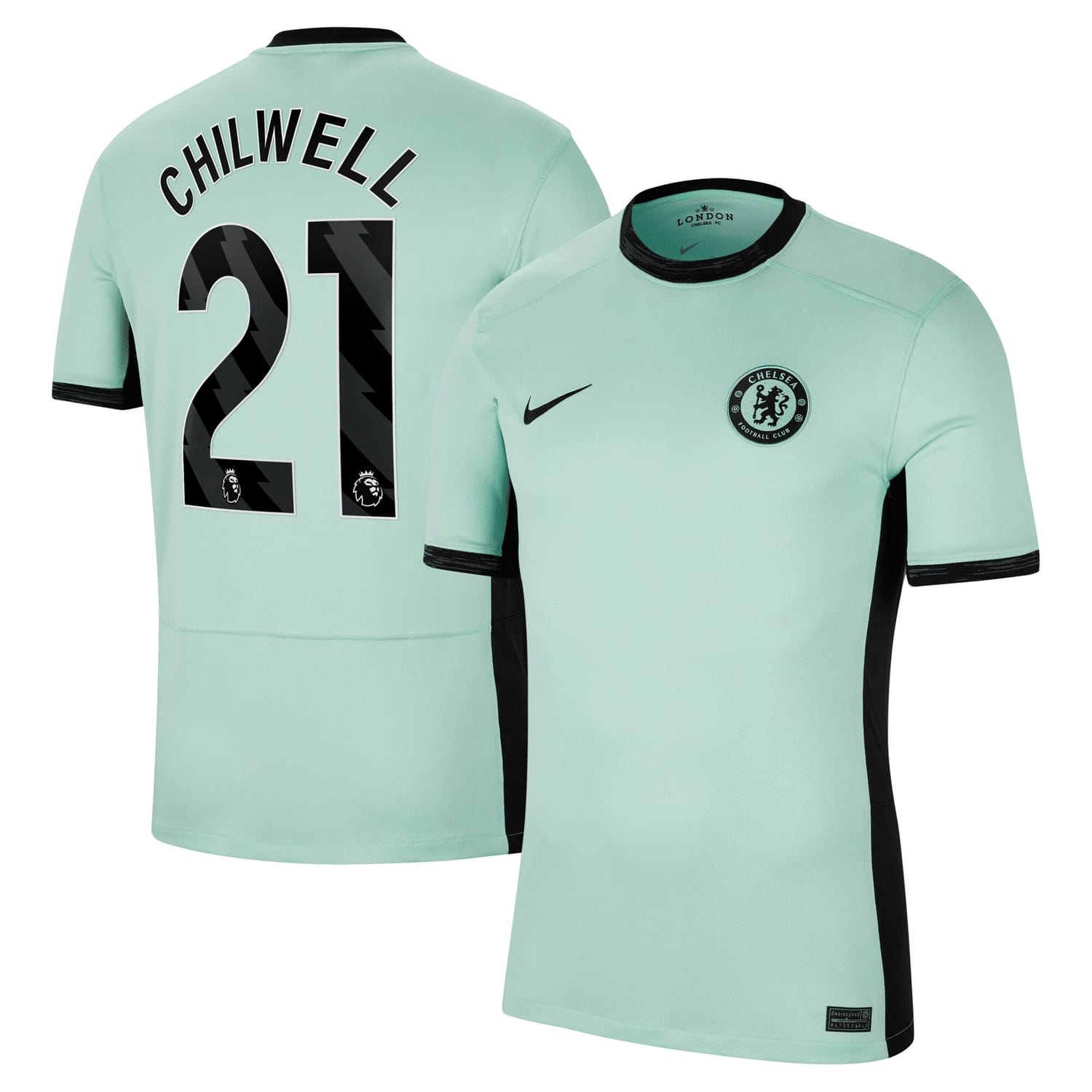 Premier League Chelsea Third Jersey Shirt 2023-24 player Ben Chilwell 21 printing for Men