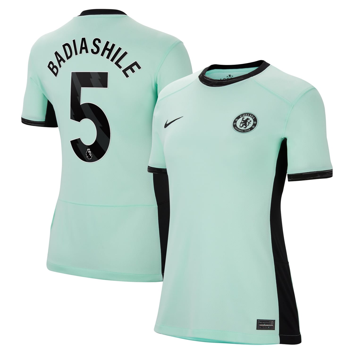 Premier League Chelsea Third Jersey Shirt 2023-24 player Benoît Badiashile 5 printing for Women