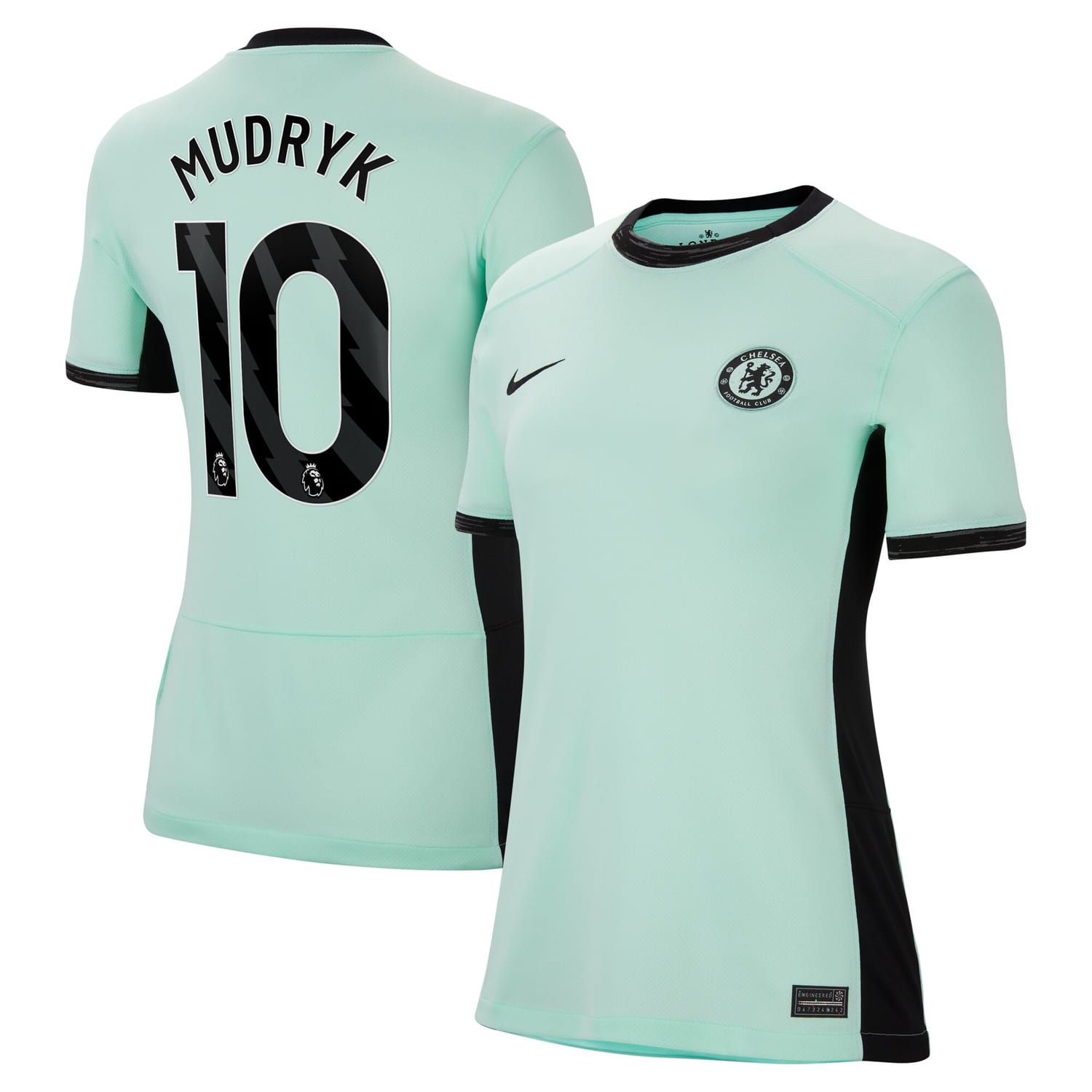 Premier League Chelsea Third Jersey Shirt 2023-24 player Mykhailo Mudryk 10 printing for Women