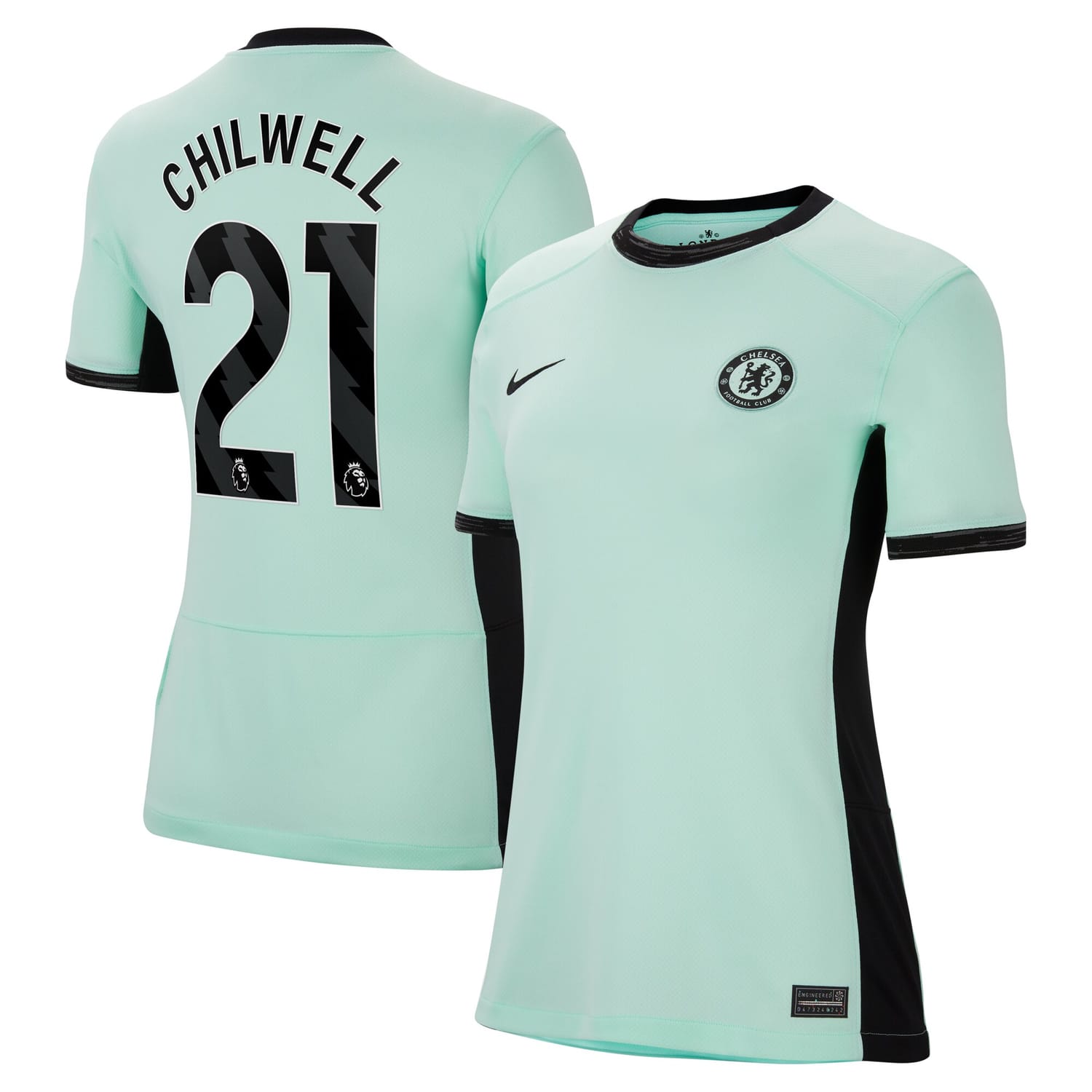 Premier League Chelsea Third Jersey Shirt 2023-24 player Ben Chilwell 21 printing for Women