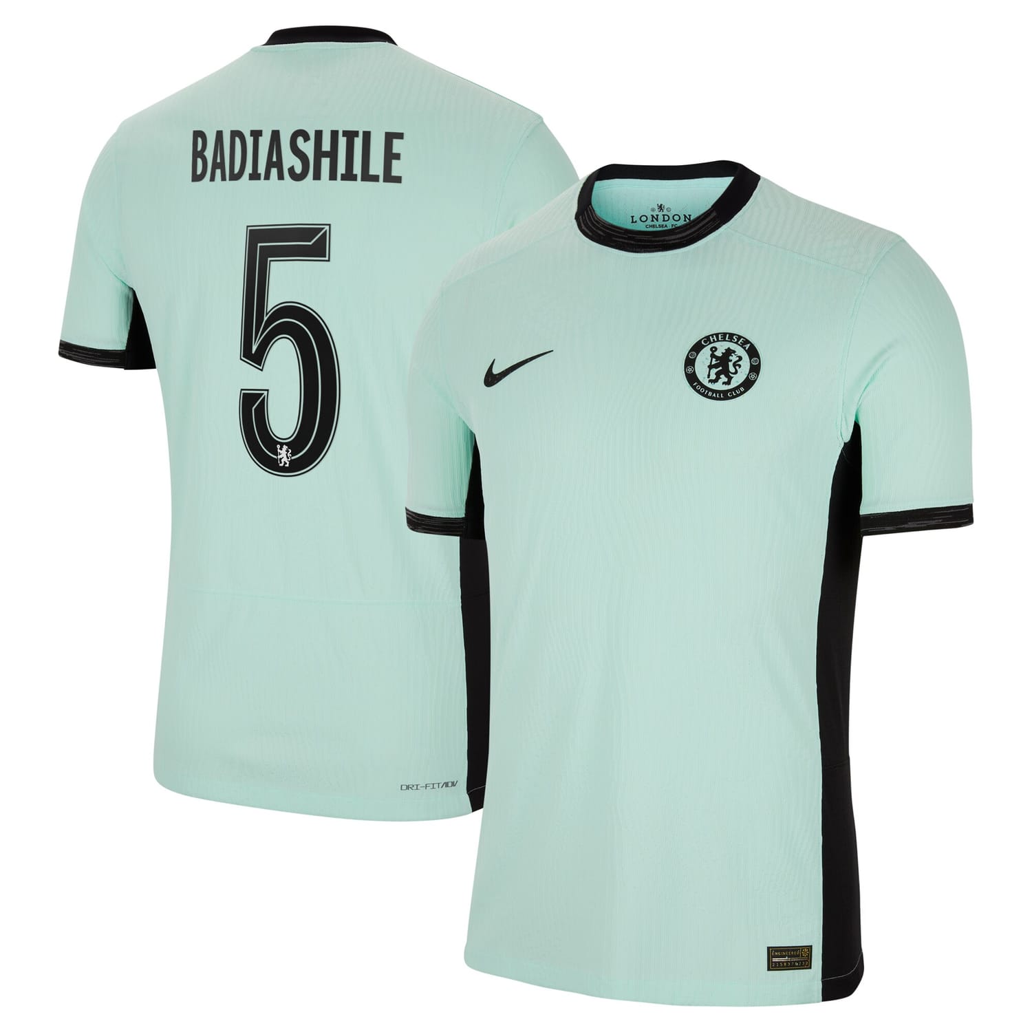 Premier League Chelsea Third Cup Authentic Jersey Shirt 2023-24 player Benoît Badiashile 5 printing for Men
