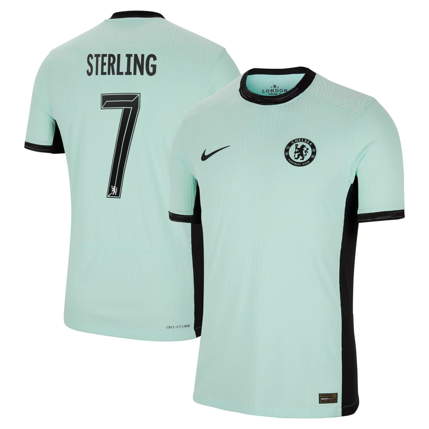 Premier League Chelsea Third Cup Authentic Jersey Shirt 2023-24 player Raheem Sterling 7 printing for Men