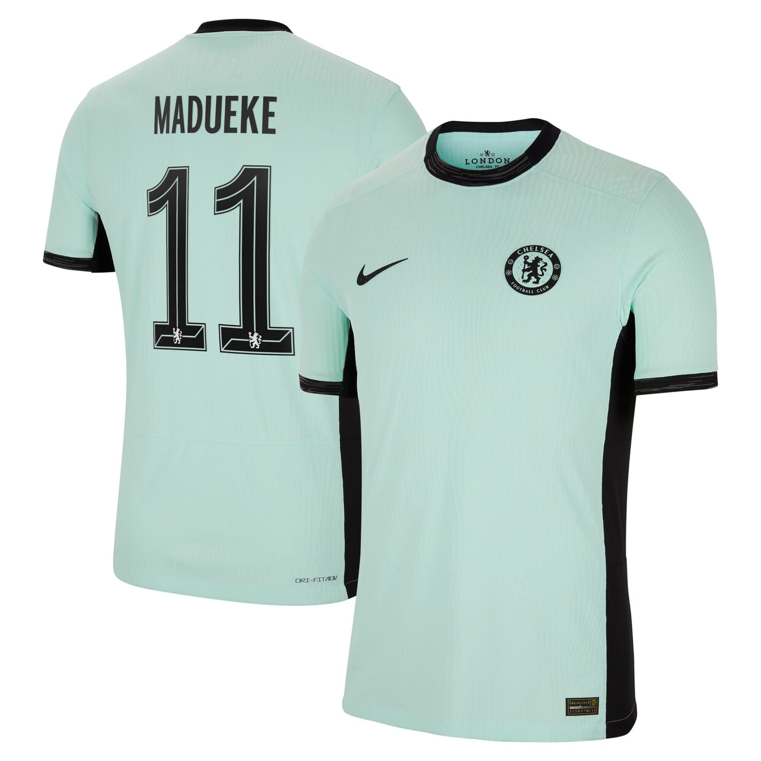 Premier League Chelsea Third Cup Authentic Jersey Shirt 2023-24 player Noni Madueke 11 printing for Men
