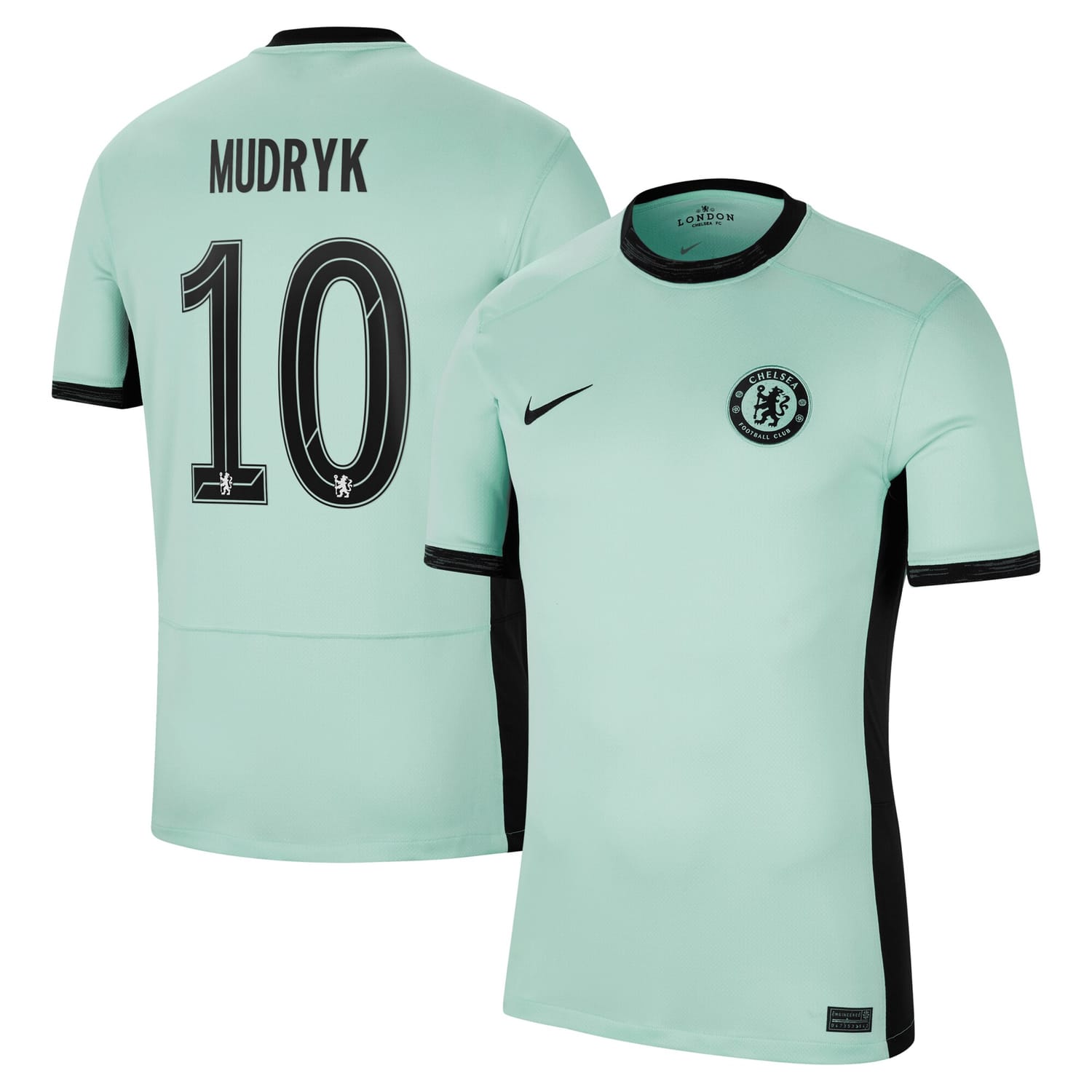 Premier League Chelsea Third Cup Jersey Shirt 2023-24 player Mykhailo Mudryk 10 printing for Men