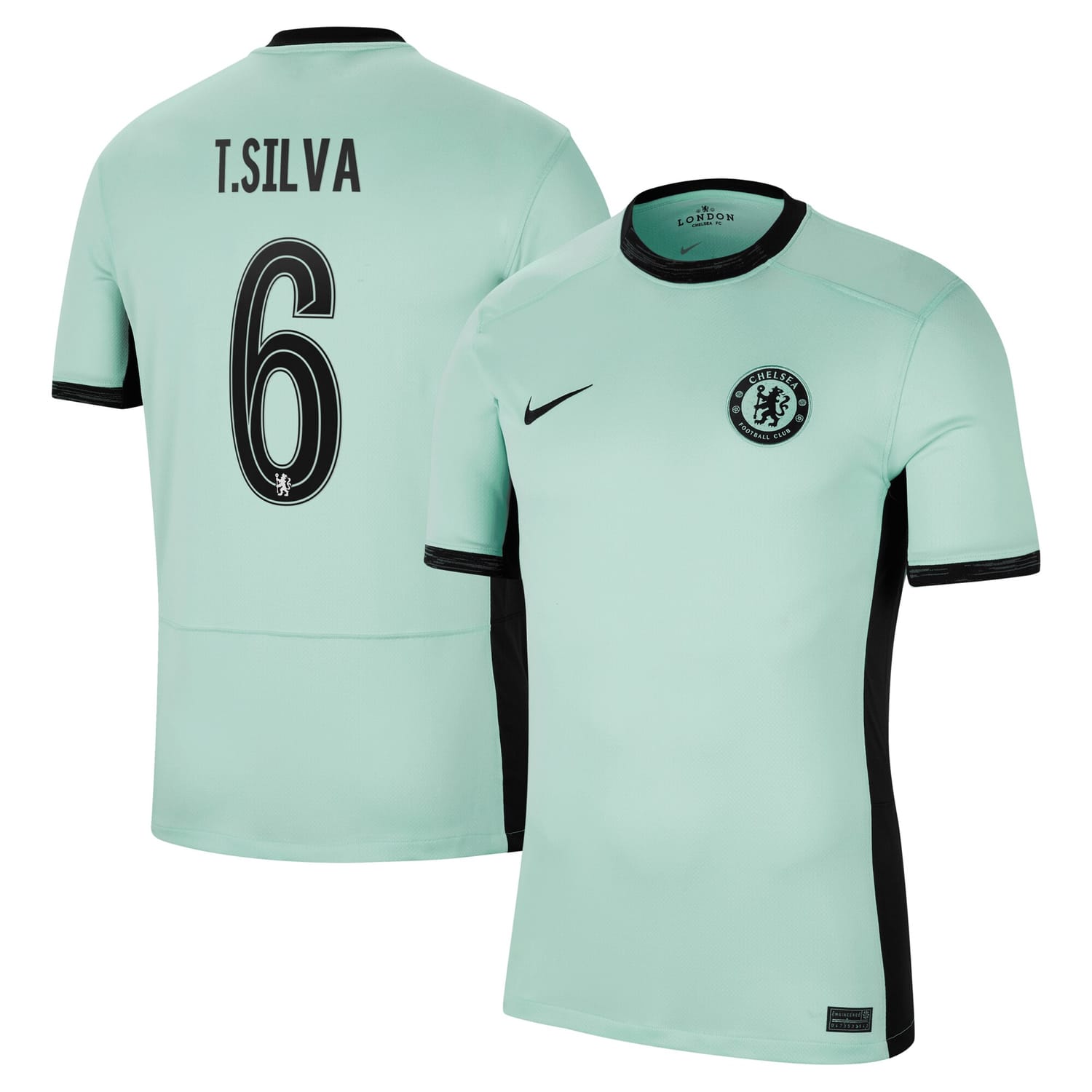Premier League Chelsea Third Cup Jersey Shirt 2023-24 player Thiago Silva 6 printing for Men