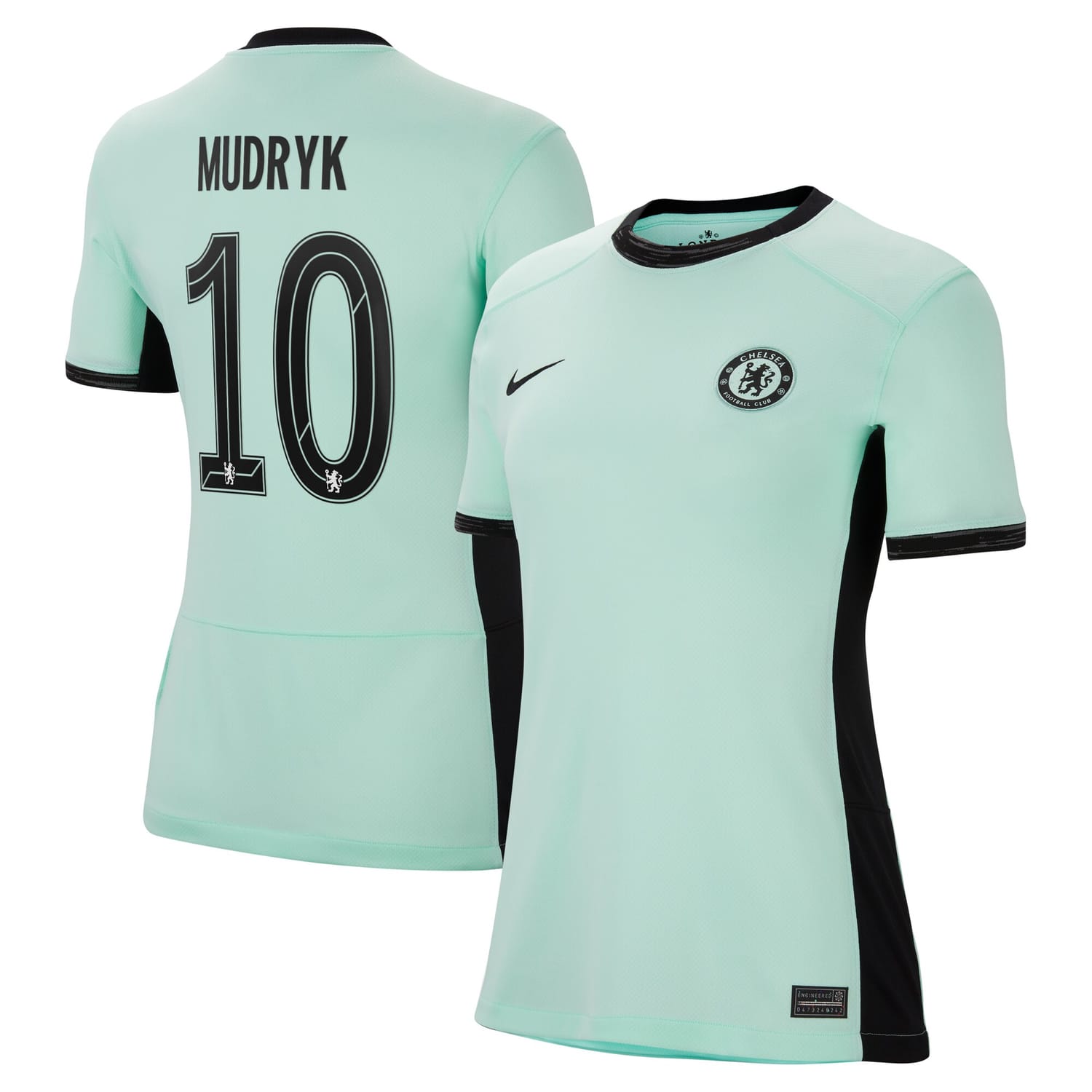 Premier League Chelsea Third Cup Jersey Shirt 2023-24 player Mykhailo Mudryk 10 printing for Women