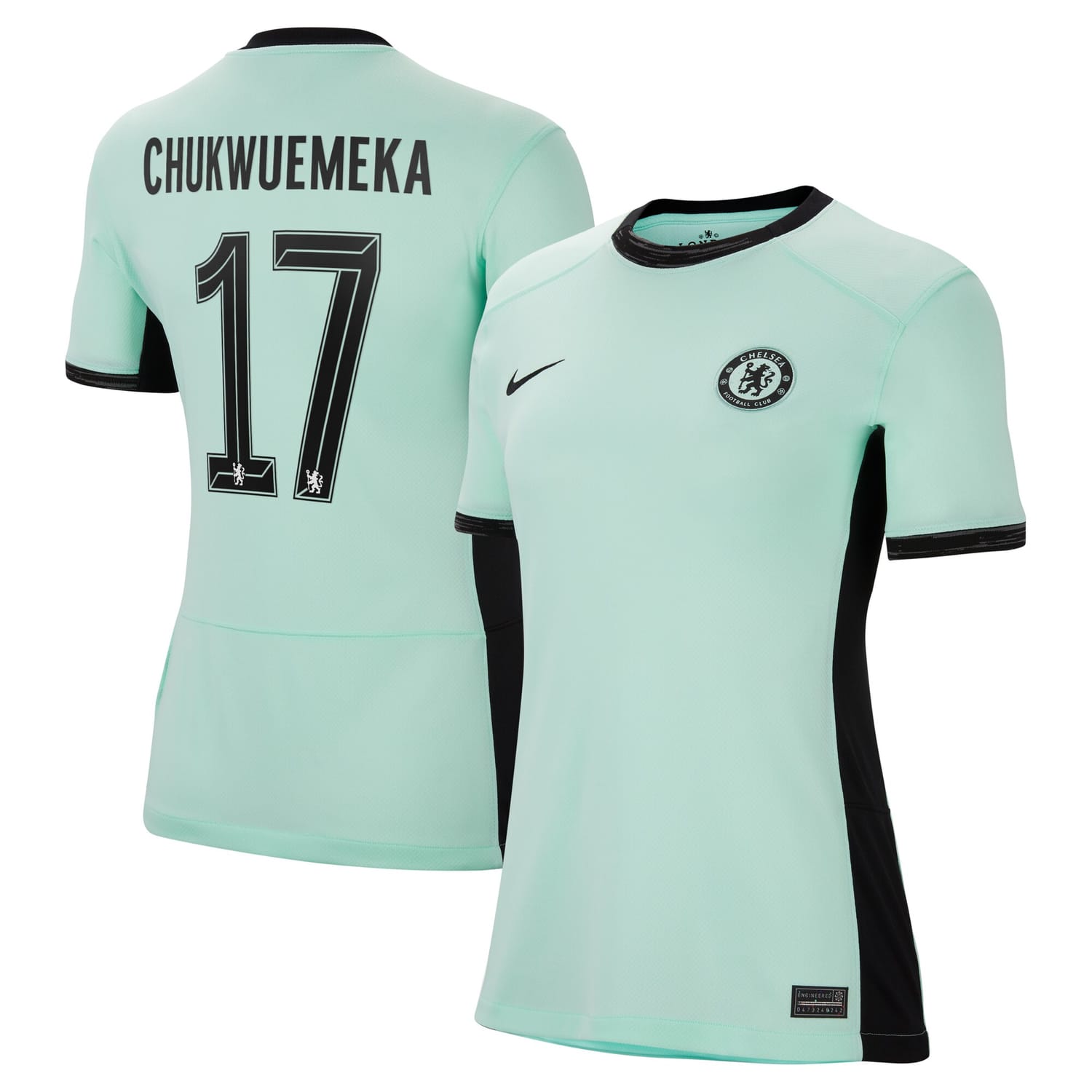 Premier League Chelsea Third Cup Jersey Shirt 2023-24 player Carney Chukwuemeka 17 printing for Women
