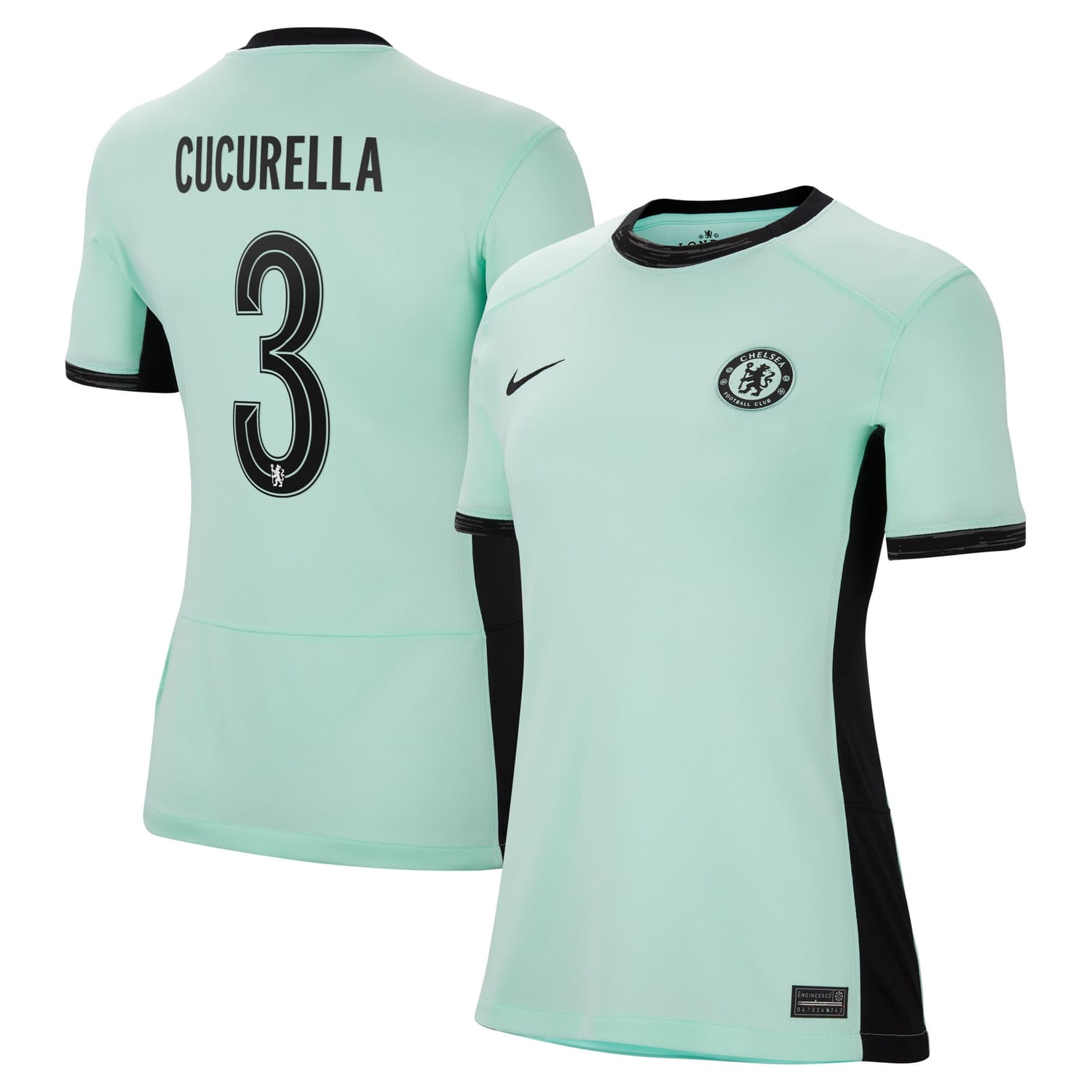 Premier League Chelsea Third Cup Jersey Shirt 2023-24 player Marc Cucurella 3 printing for Women