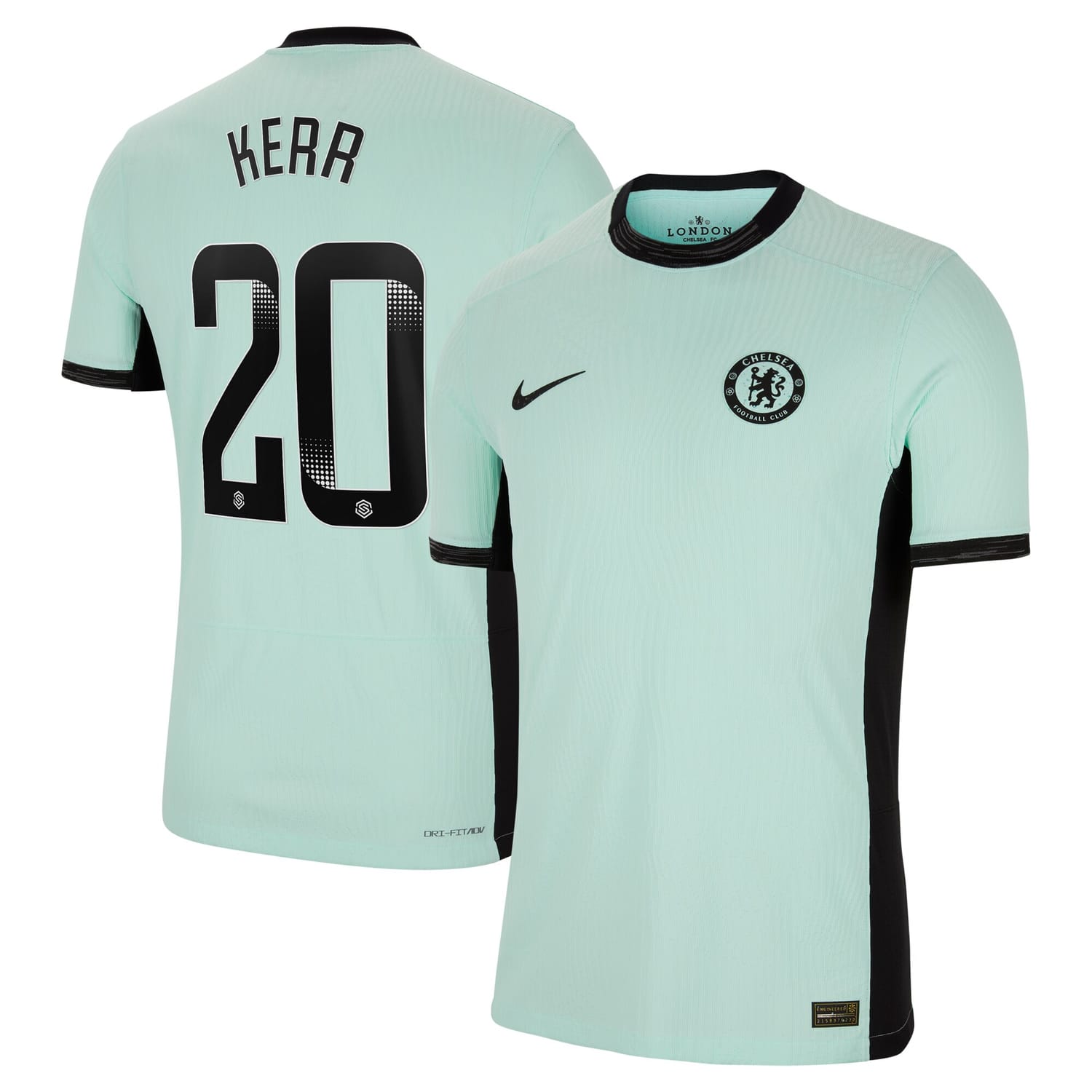 Premier League Chelsea Third WSL Authentic Jersey Shirt 2023-24 player Sam Kerr 20 printing for Men