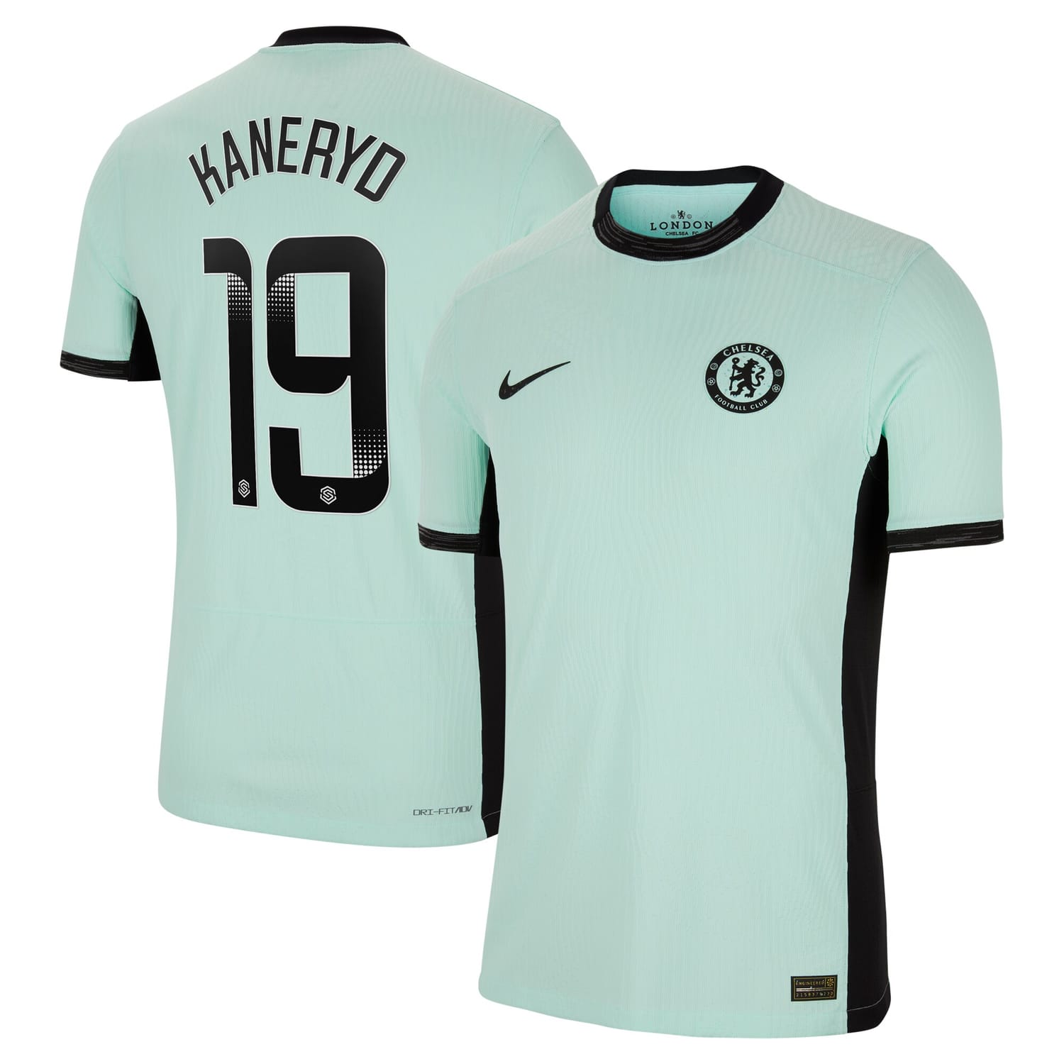Premier League Chelsea Third WSL Authentic Jersey Shirt 2023-24 player Johanna Rytting Kaneryd 19 printing for Men