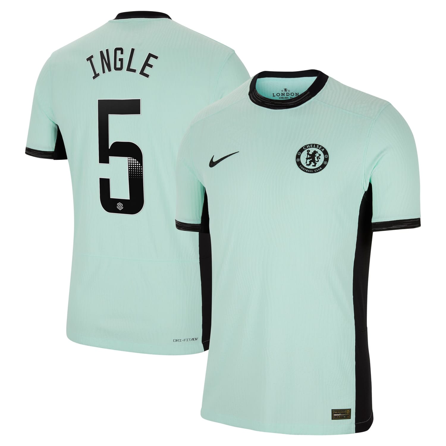 Premier League Chelsea Third WSL Authentic Jersey Shirt 2023-24 player Sophie Ingle 5 printing for Men