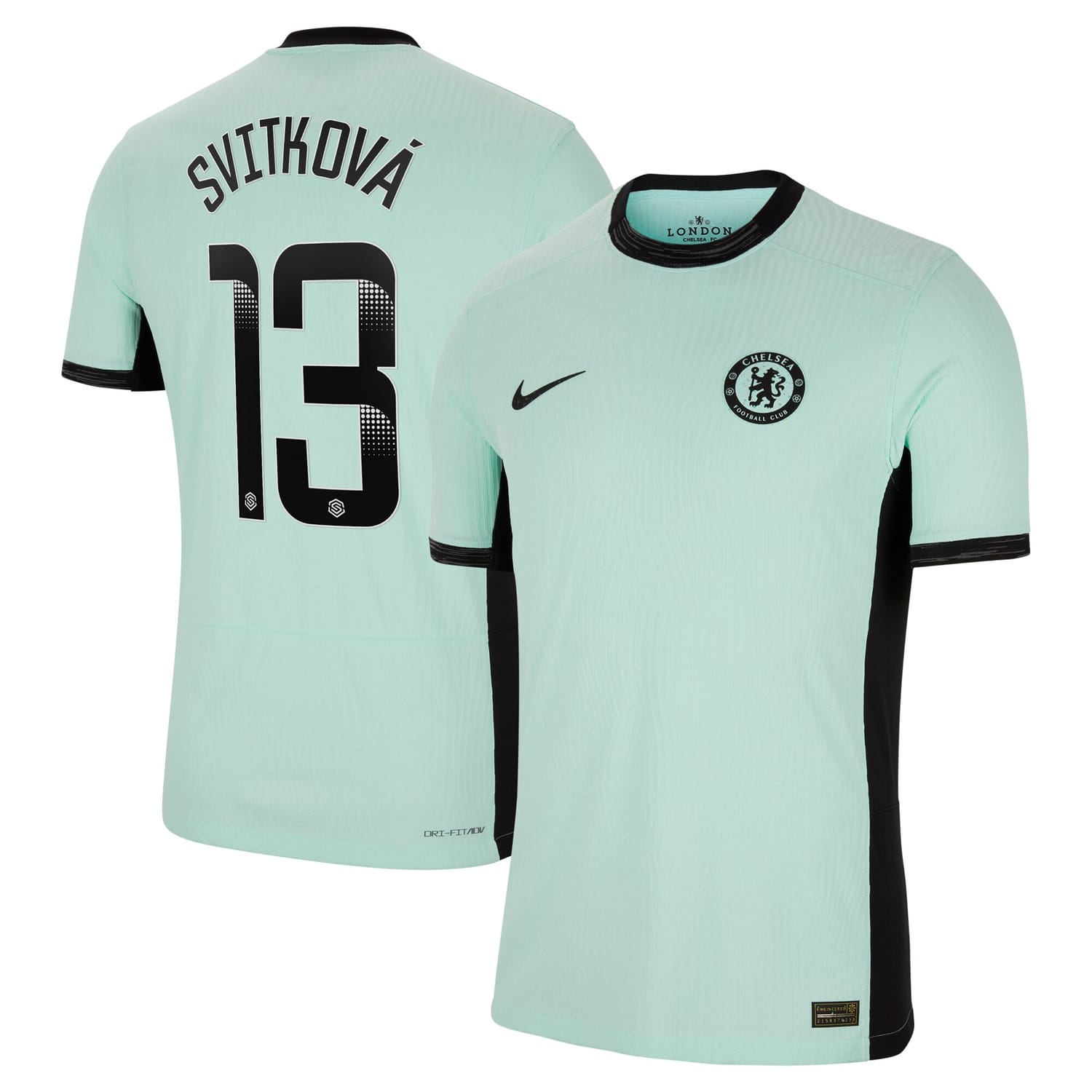 Premier League Chelsea Third WSL Authentic Jersey Shirt 2023-24 player Katerina Svitková 13 printing for Men
