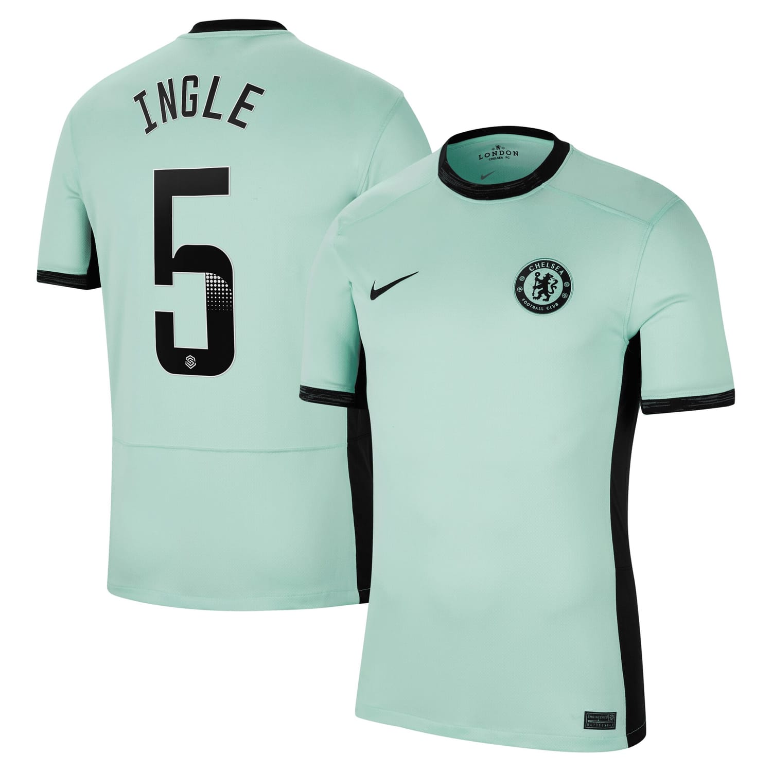 Premier League Chelsea Third WSL Jersey Shirt 2023-24 player Sophie Ingle 5 printing for Men