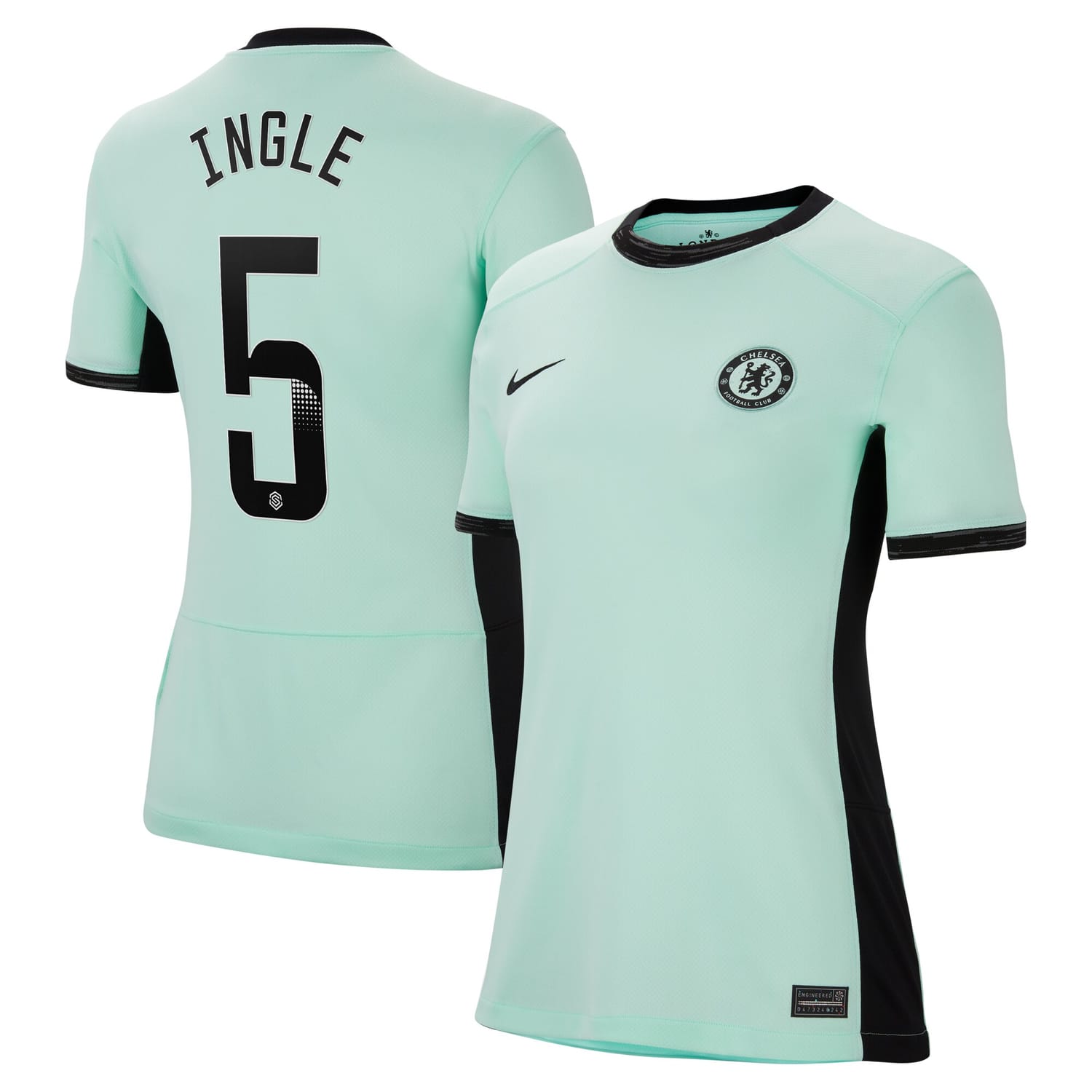 Premier League Chelsea Third WSL Jersey Shirt 2023-24 player Sophie Ingle 5 printing for Women