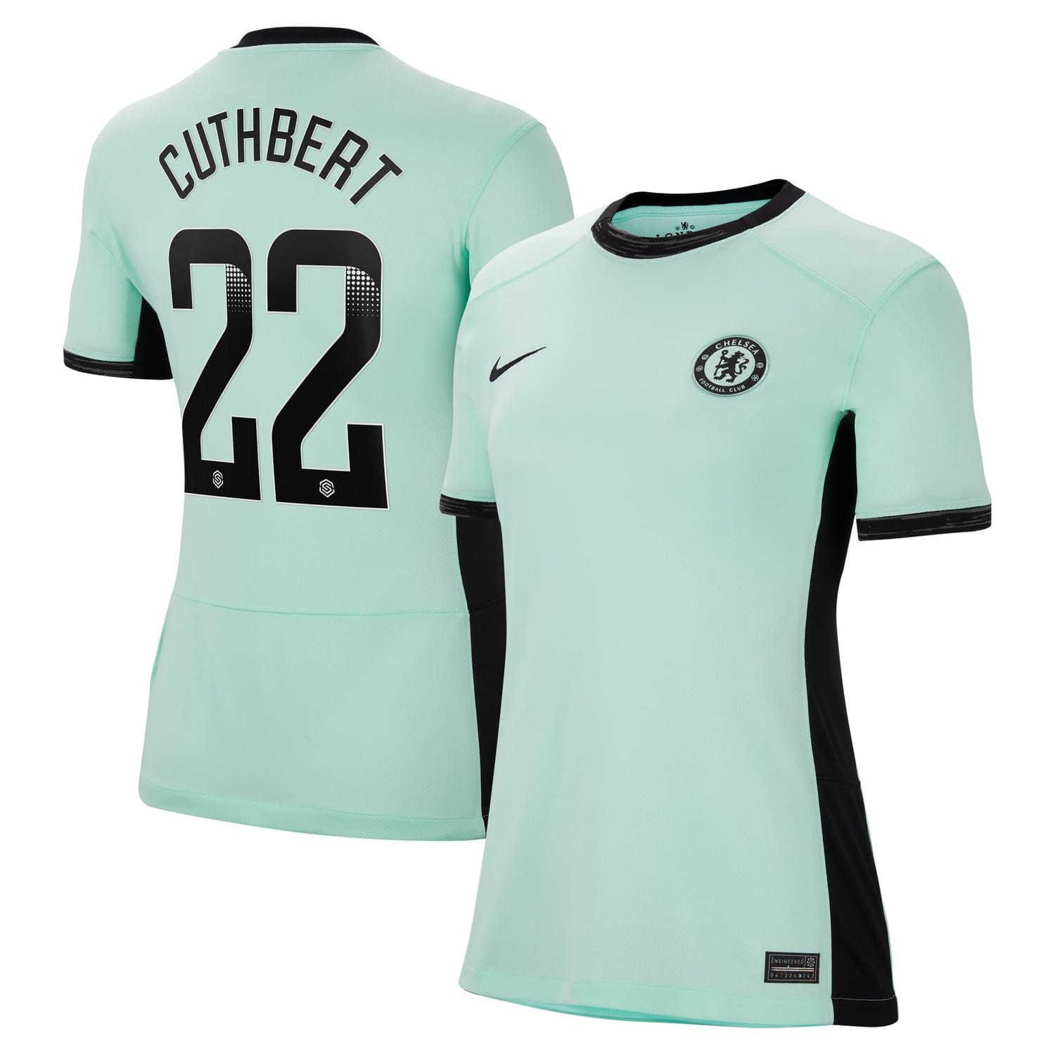 Premier League Chelsea Third WSL Jersey Shirt 2023-24 player Erin Cuthbert 22 printing for Women