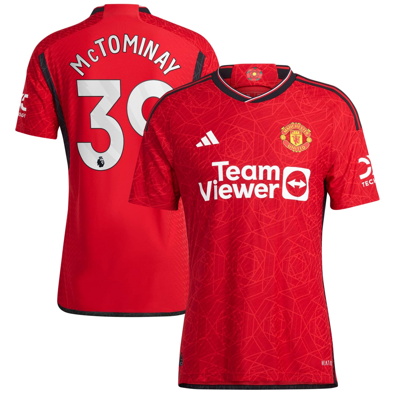 Premier League Manchester United Home Authentic Jersey Shirt 2023-24 player Scott McTominay 39 printing for Men