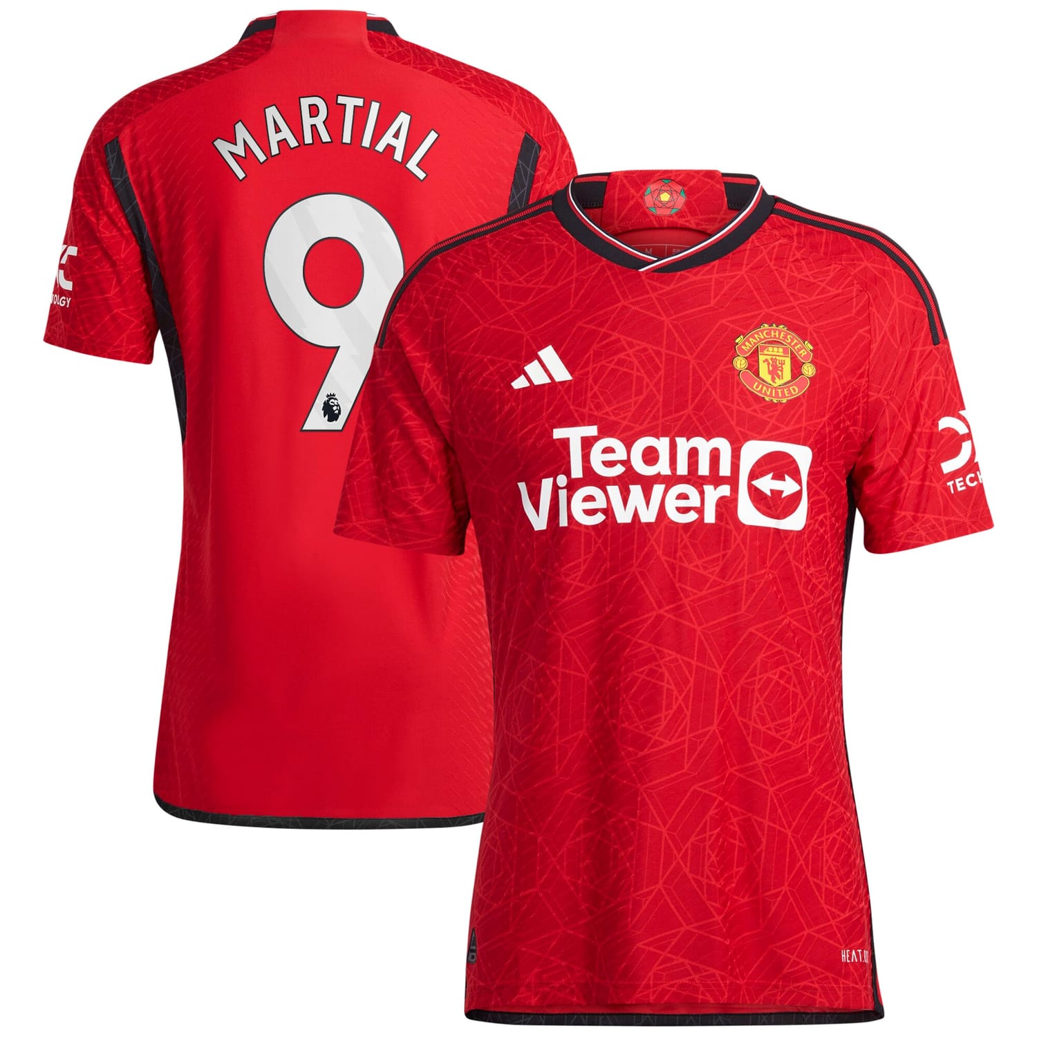 Premier League Manchester United Home Authentic Jersey Shirt 2023-24 player Anthony Martial 9 printing for Men