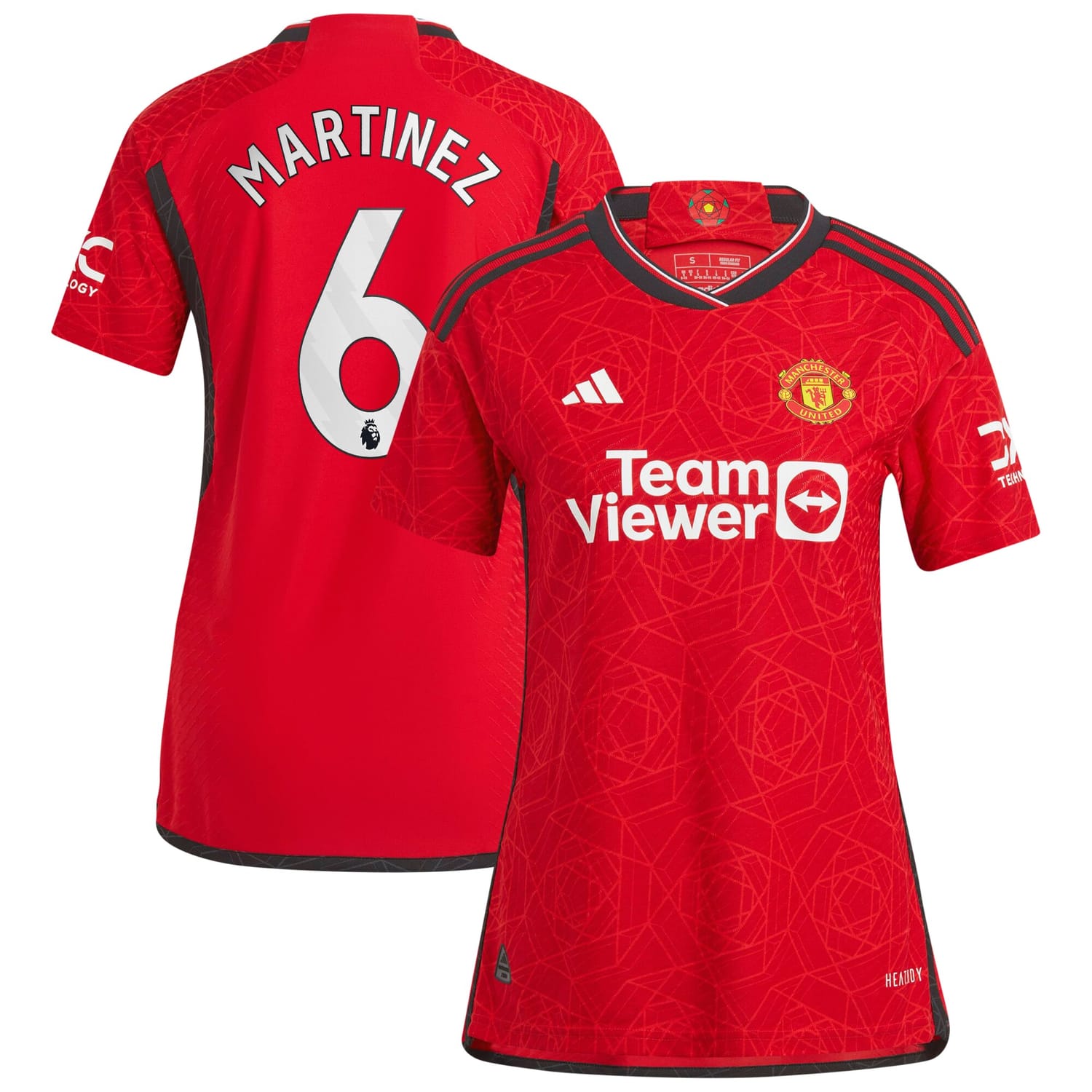 Premier League Manchester United Home Authentic Jersey Shirt 2023-24 player Lisandro Martínez 6 printing for Women