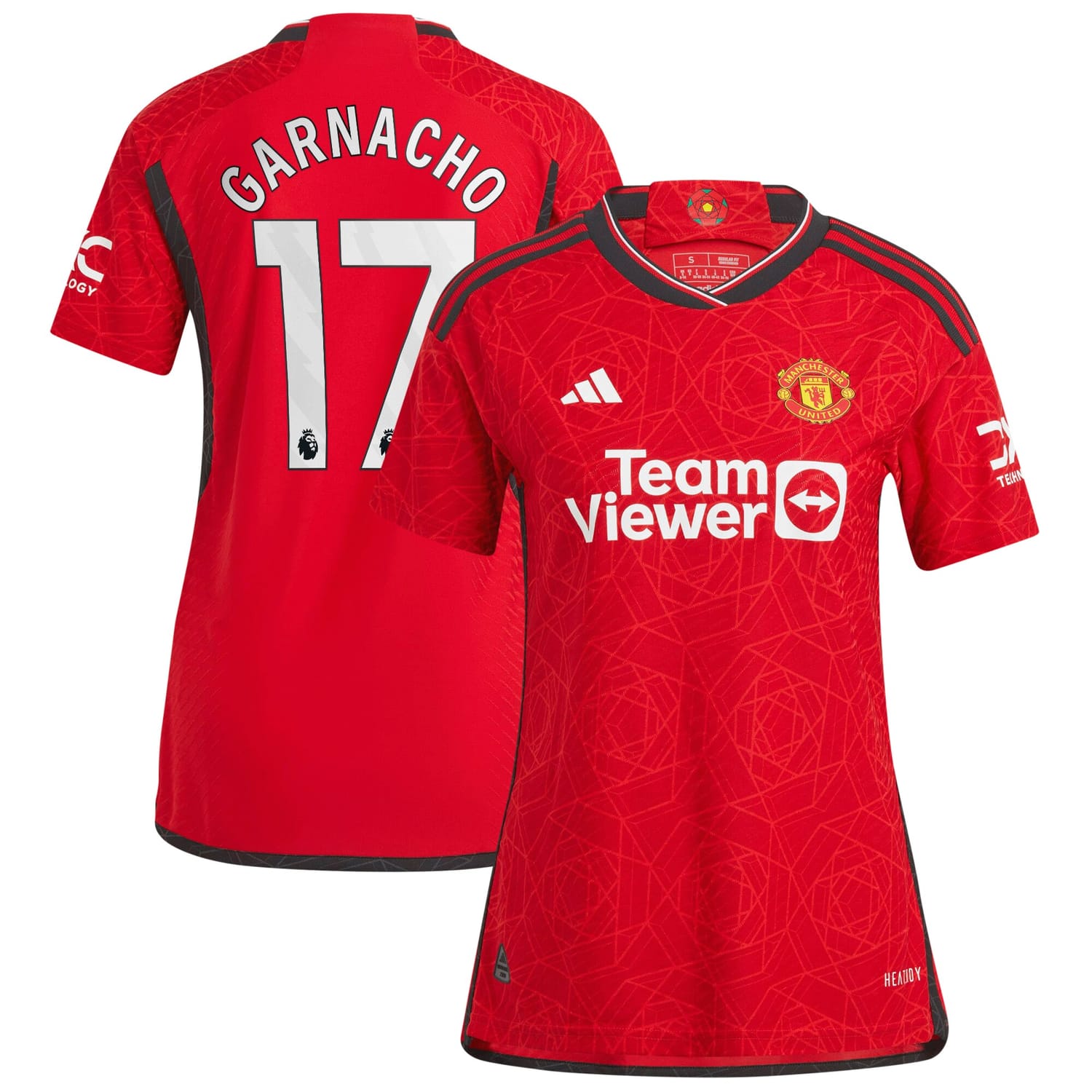Premier League Manchester United Home Authentic Jersey Shirt 2023-24 player Alejandro Garnacho 17 printing for Women