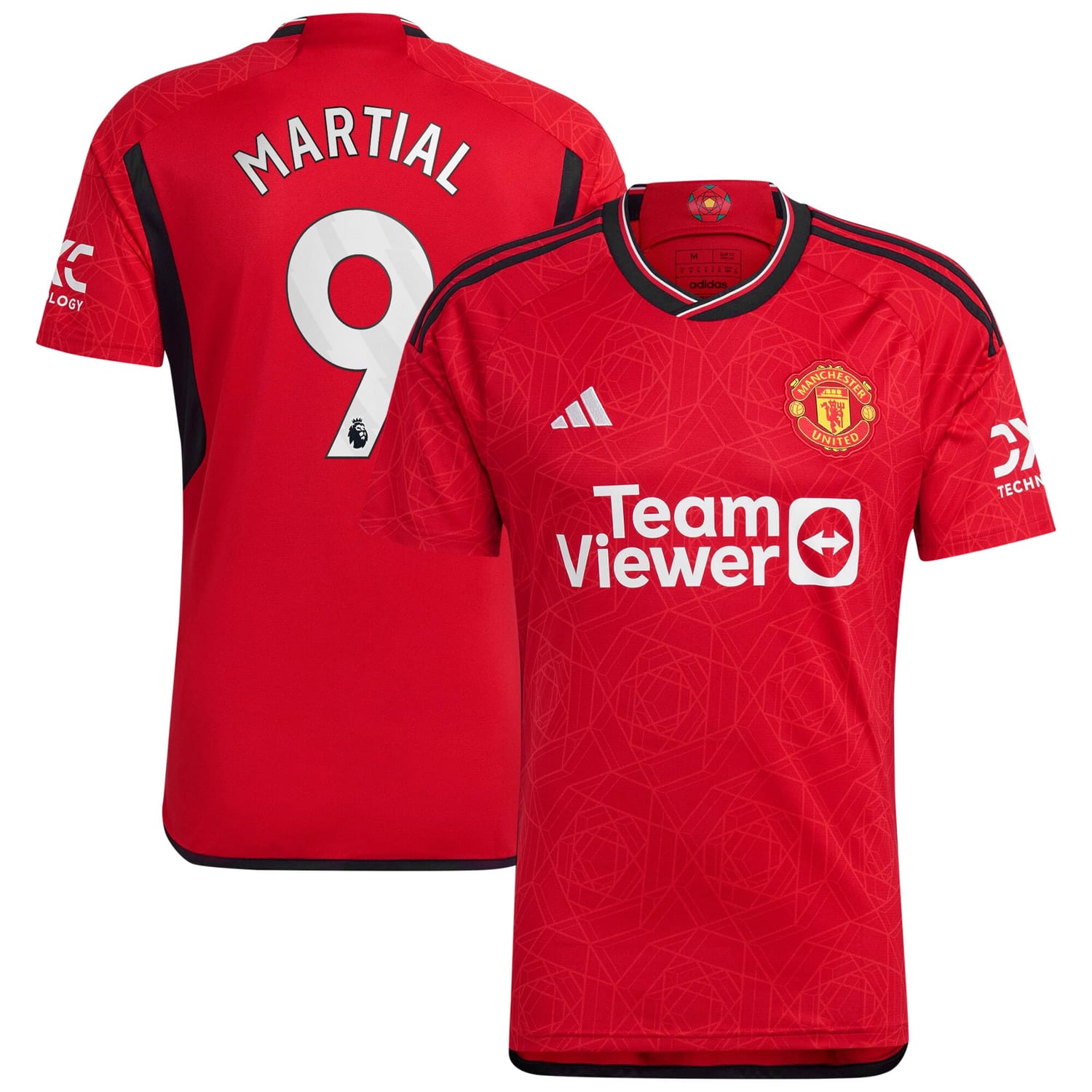 Premier League Manchester United Home Jersey Shirt 2023-24 player Anthony Martial 9 printing for Men